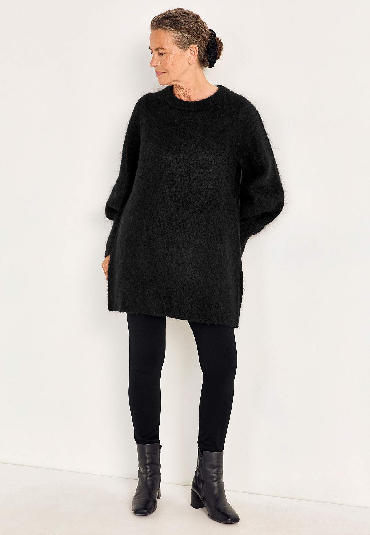 Tunika Premium i mohair- och ullblandning
