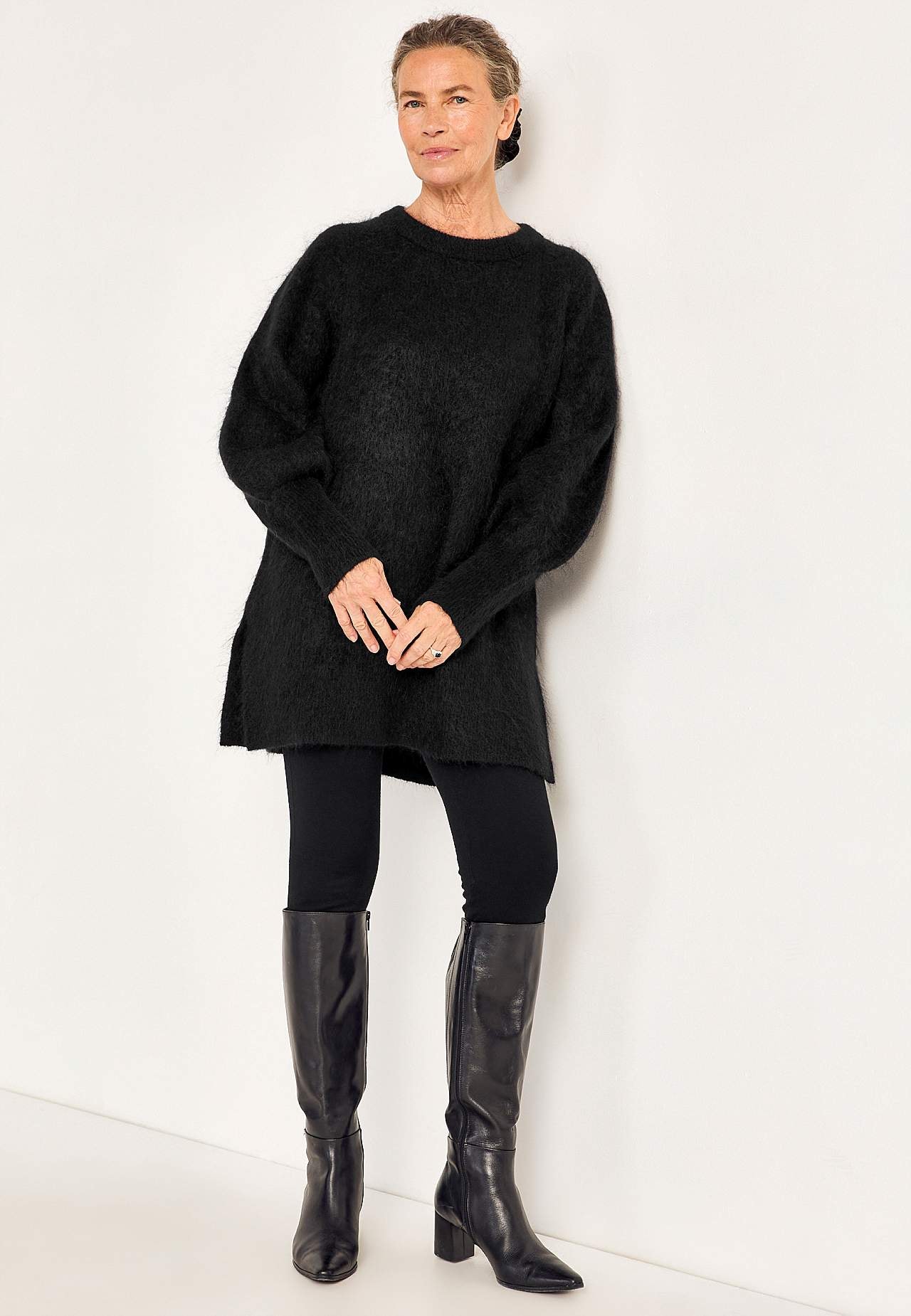 Tunika Premium i mohair- och ullblandning