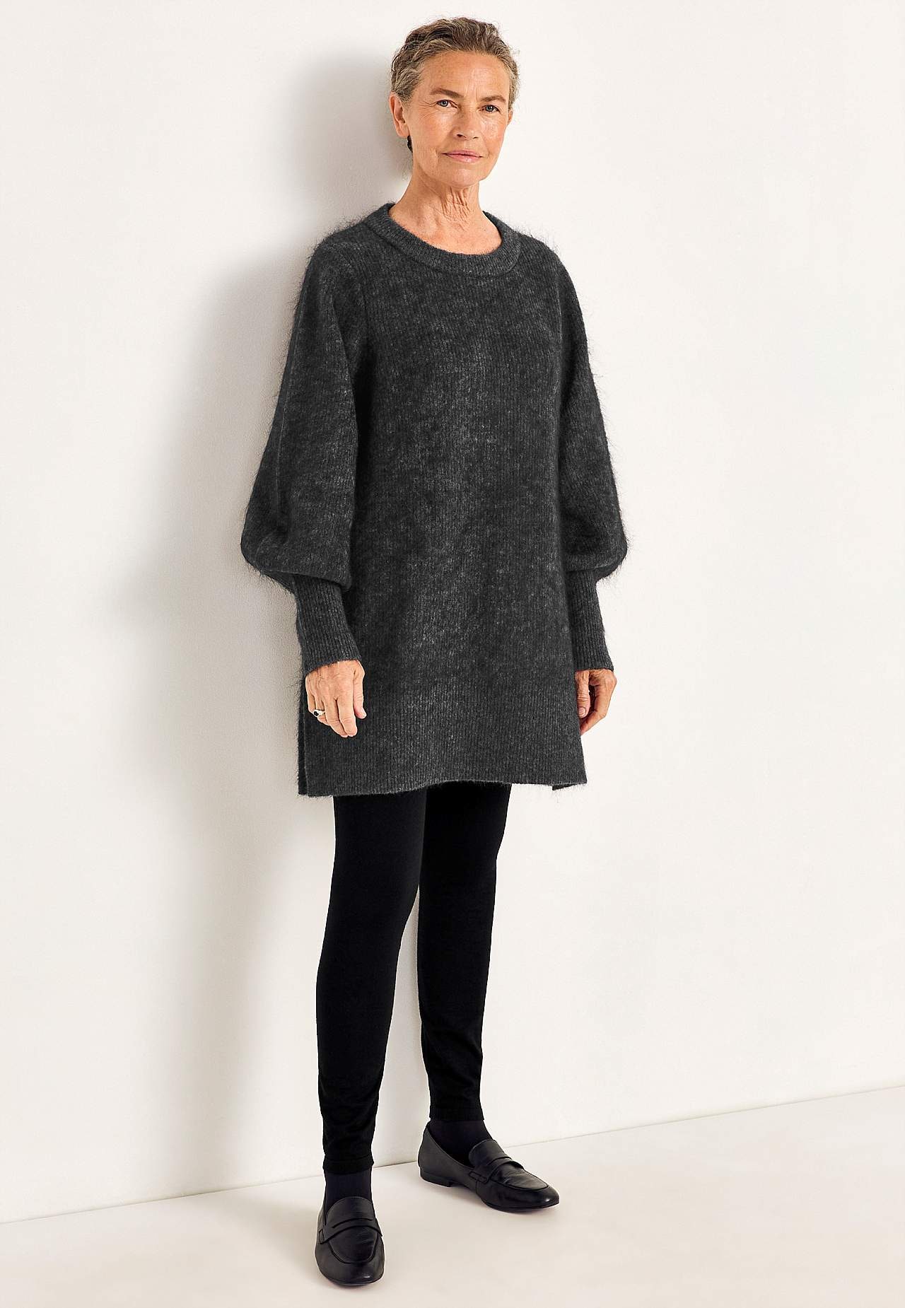 Tunika Premium i mohair- och ullblandning