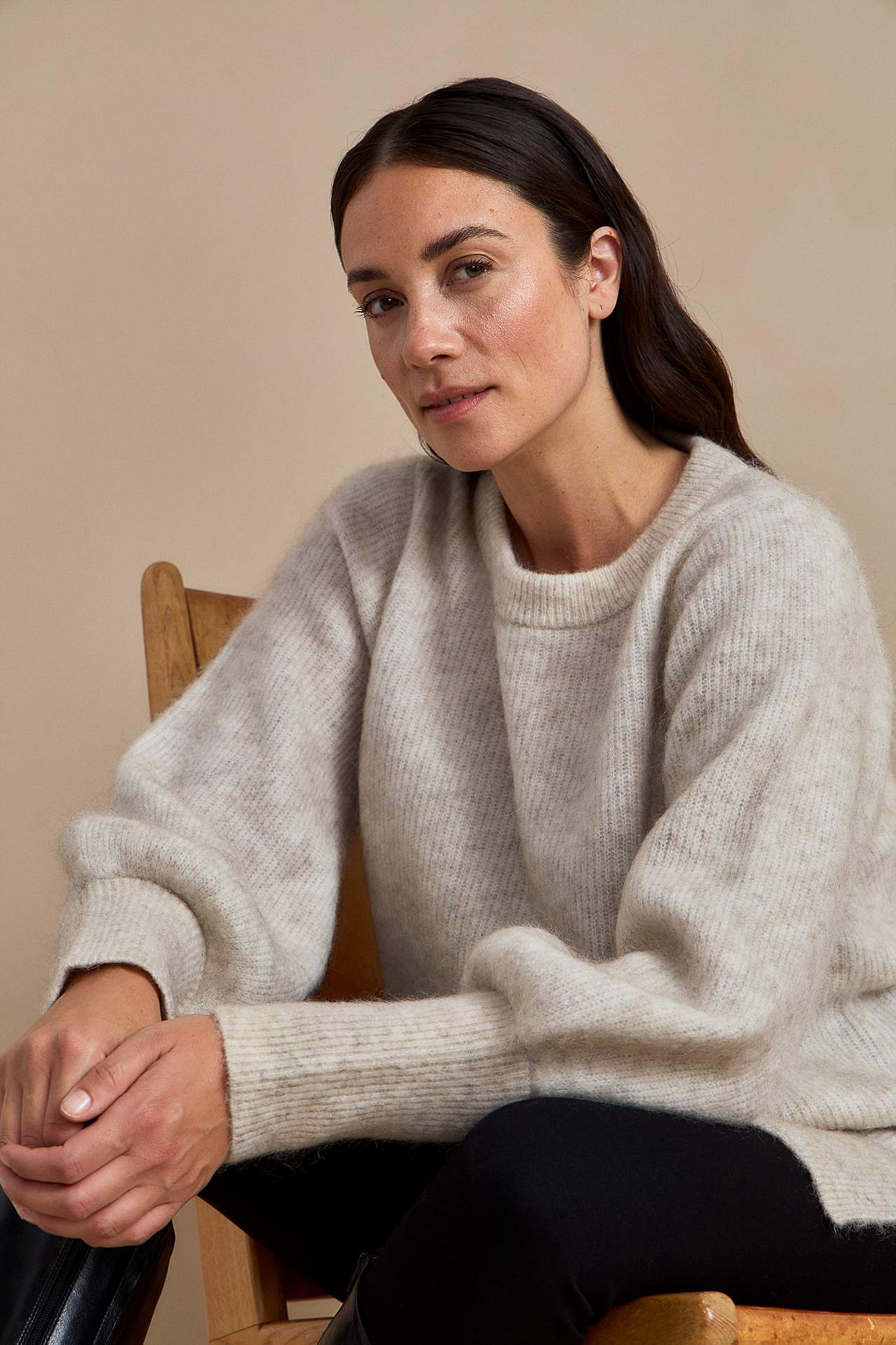Tunika Premium i mohair- och ullblandning