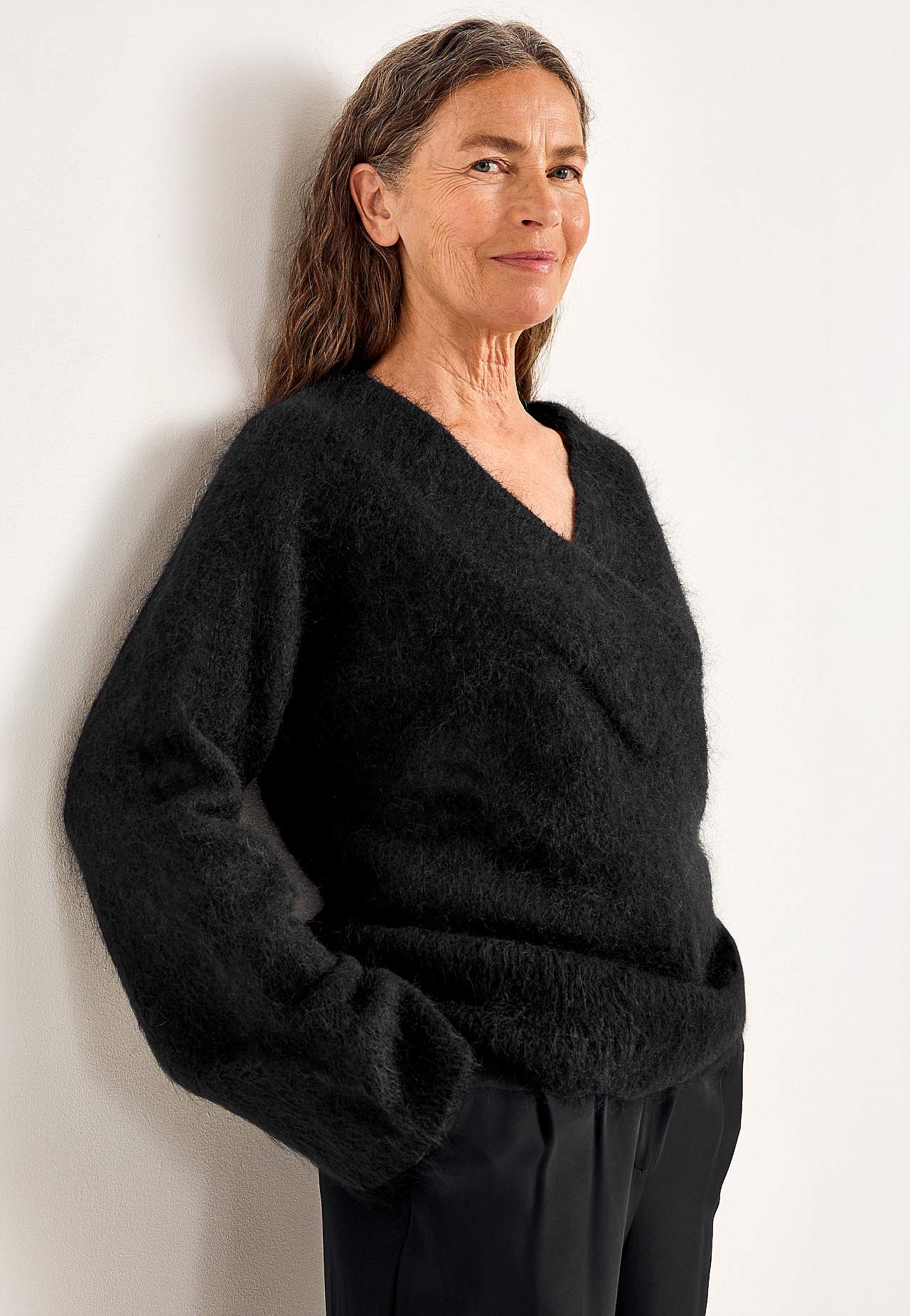 Tröja Premium i mohair- och ullblandning