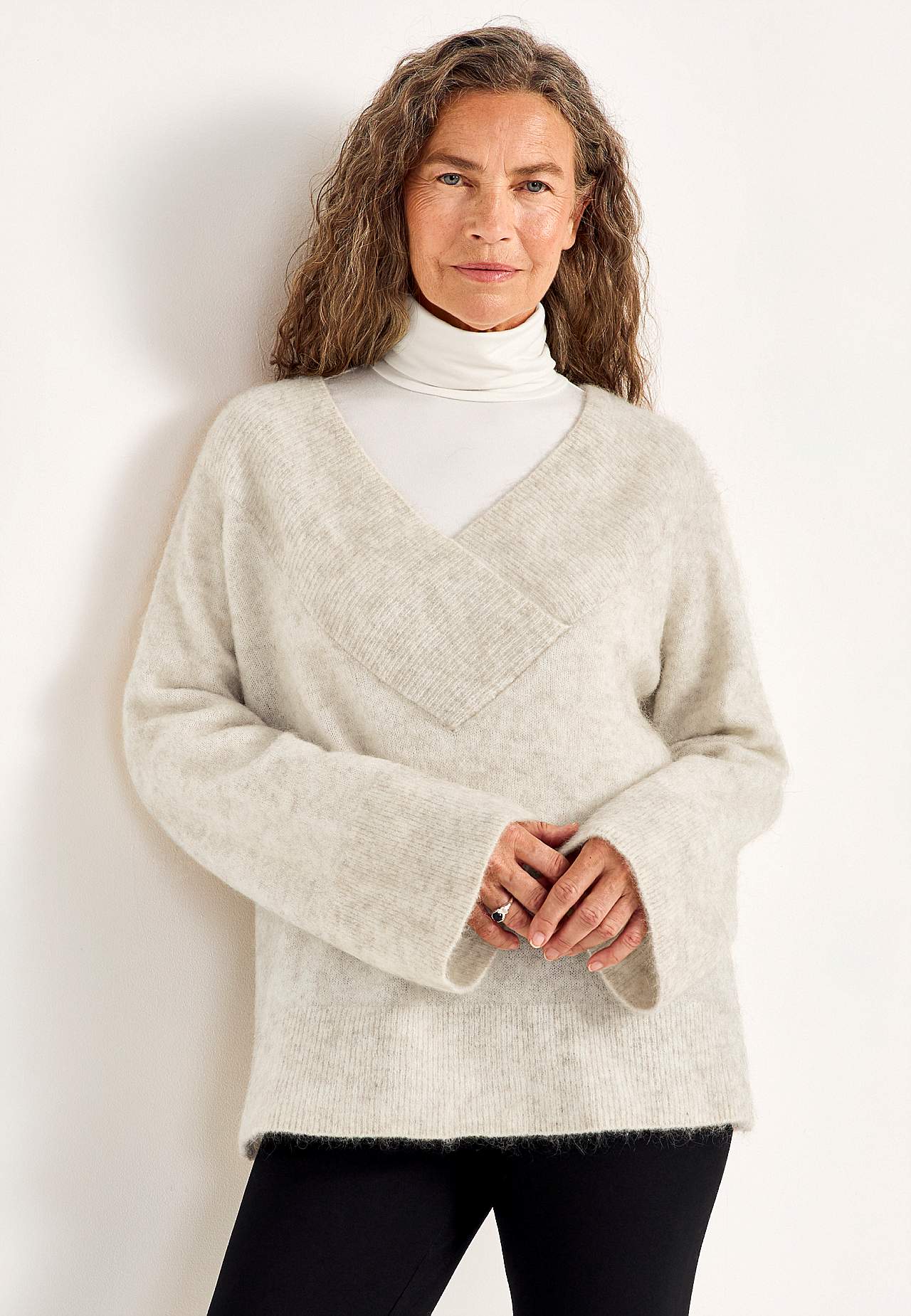 Tröja Premium i mohair- och ullblandning
