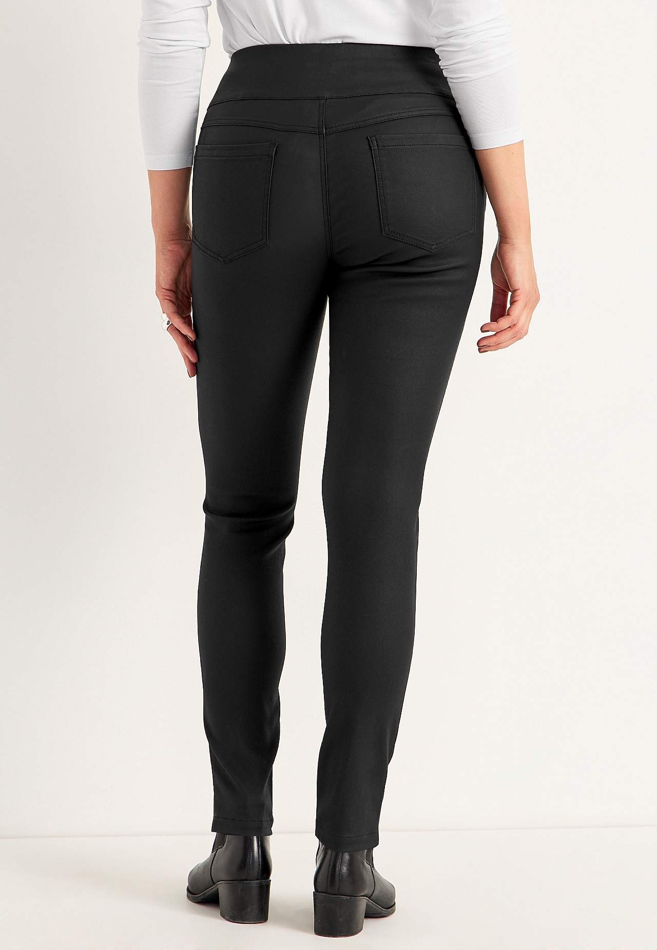 Coatade jeggings med smala ben