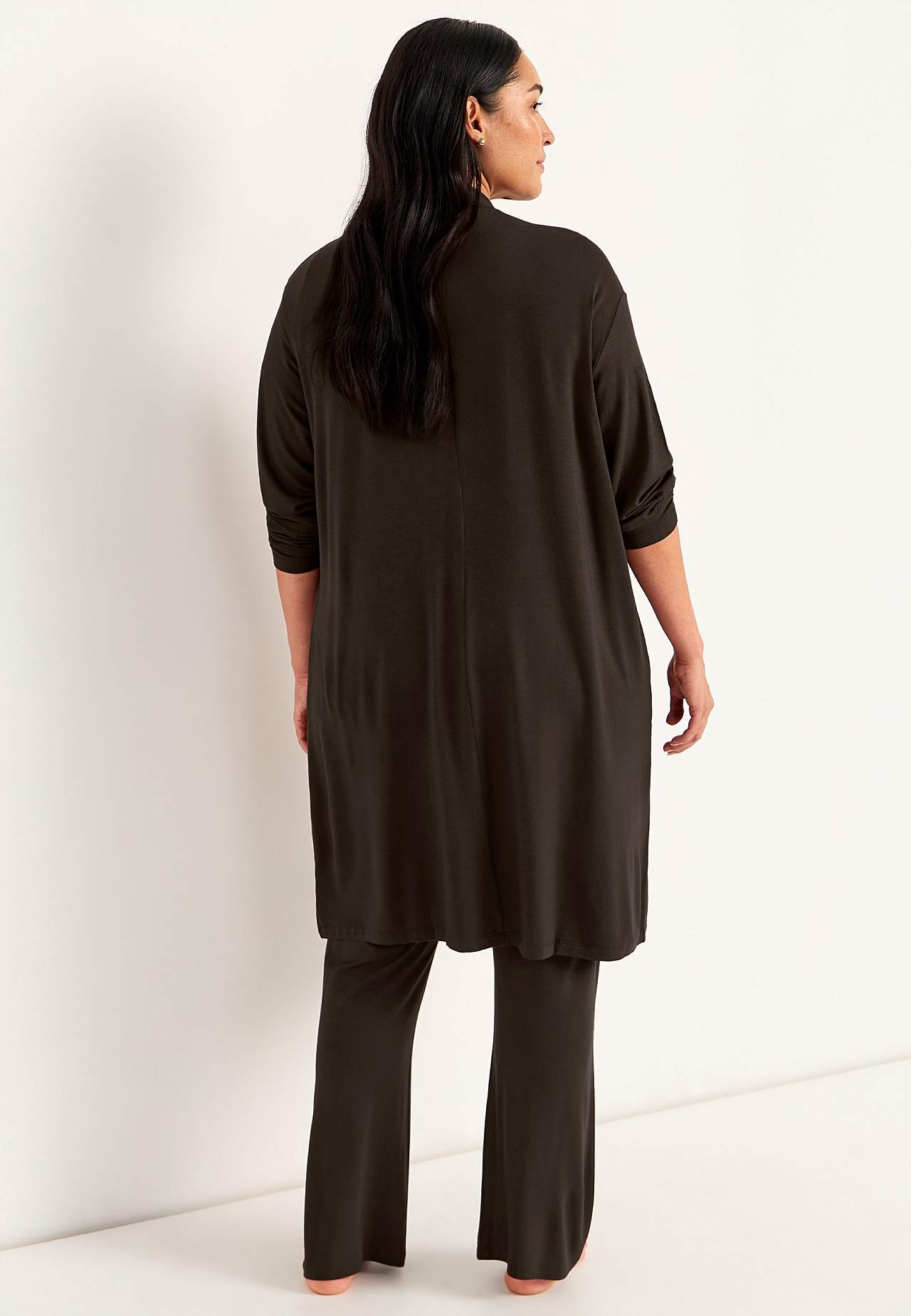 Lång cardigan i trikå Sofia