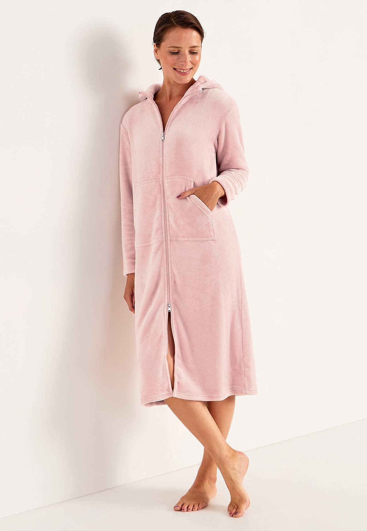 Morgonrock i fleece