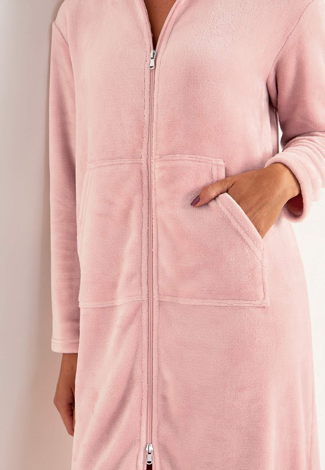 Morgonrock i fleece