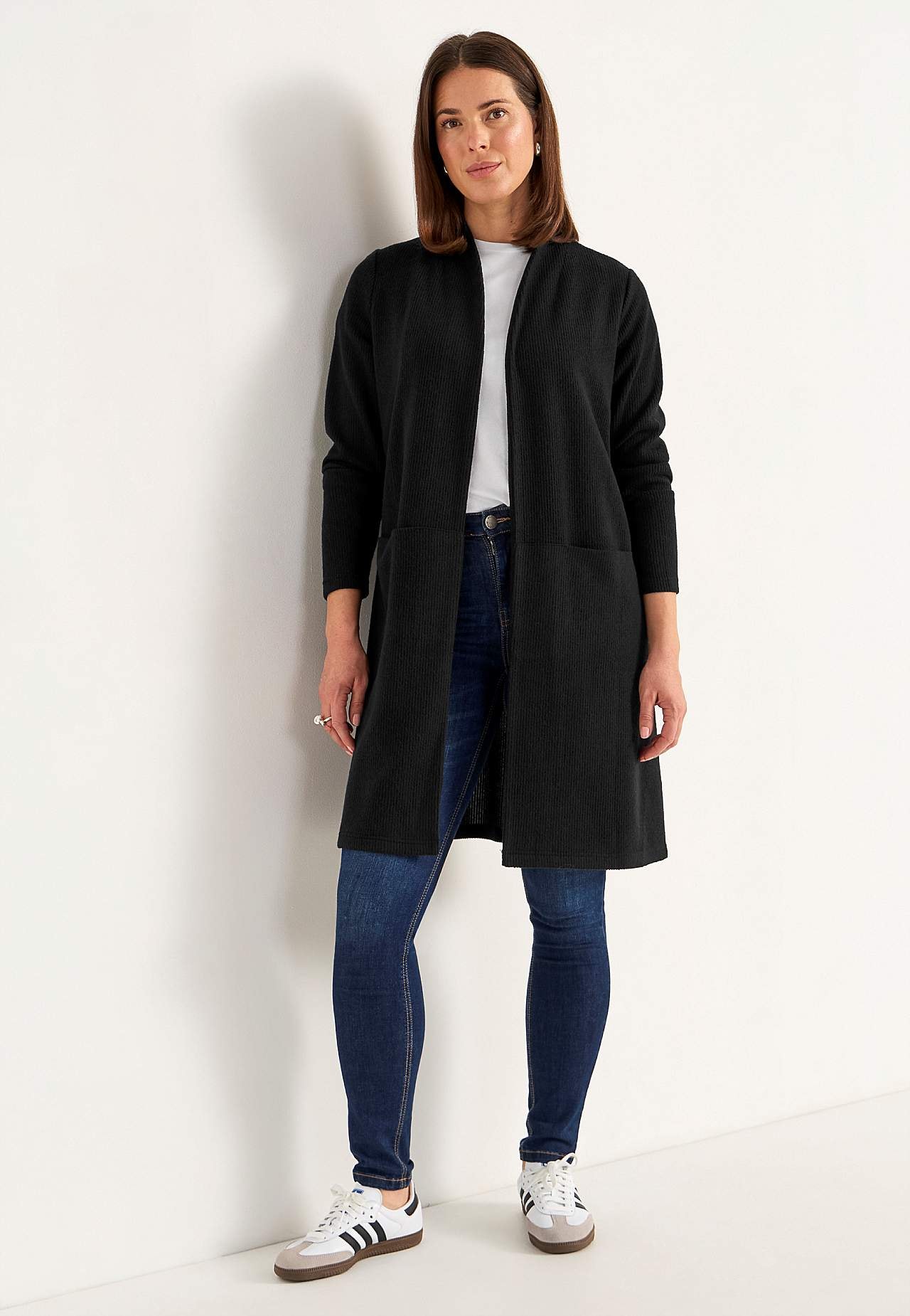 Supermjuk cardigan med fickor