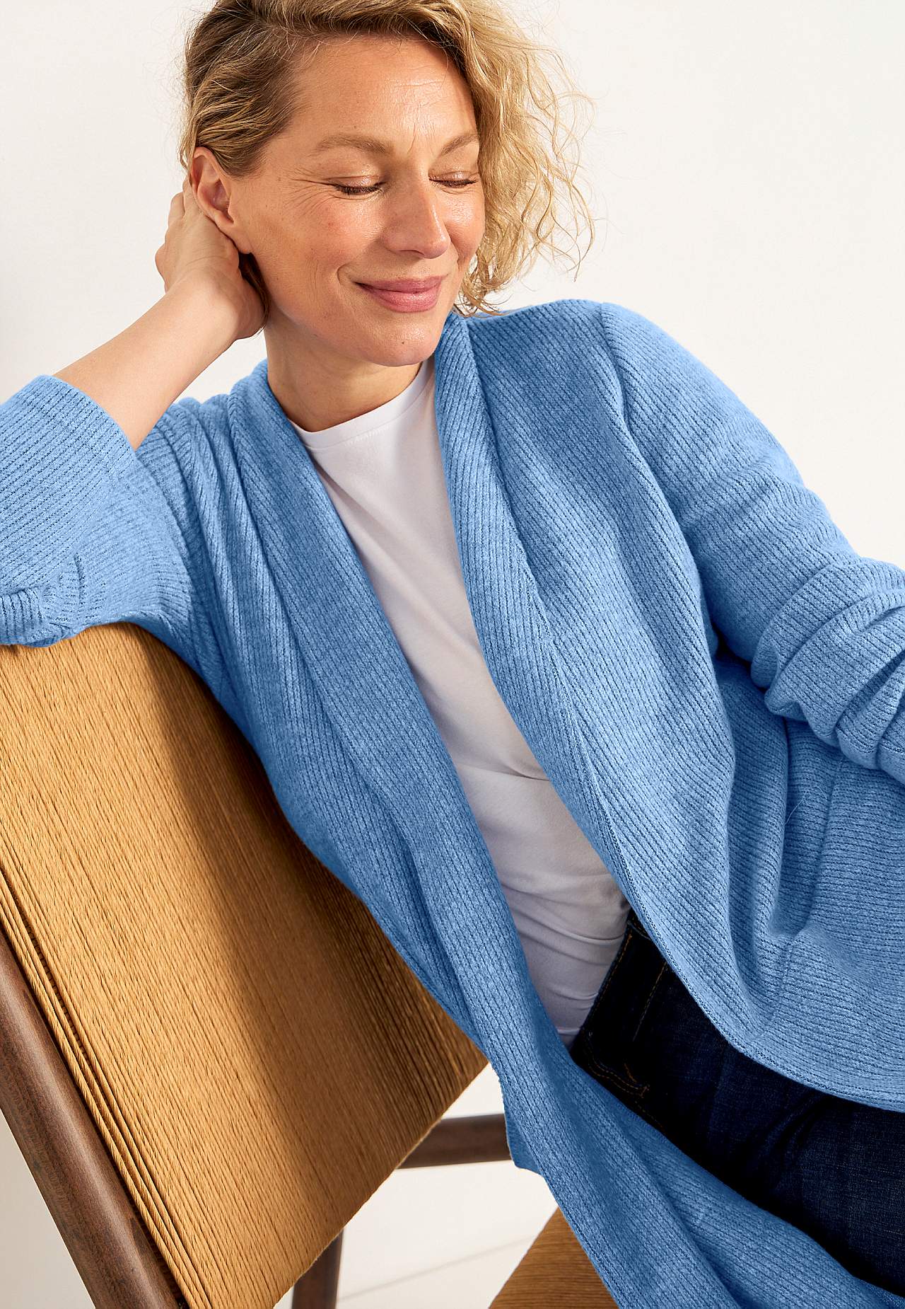 Supermjuk cardigan med fickor