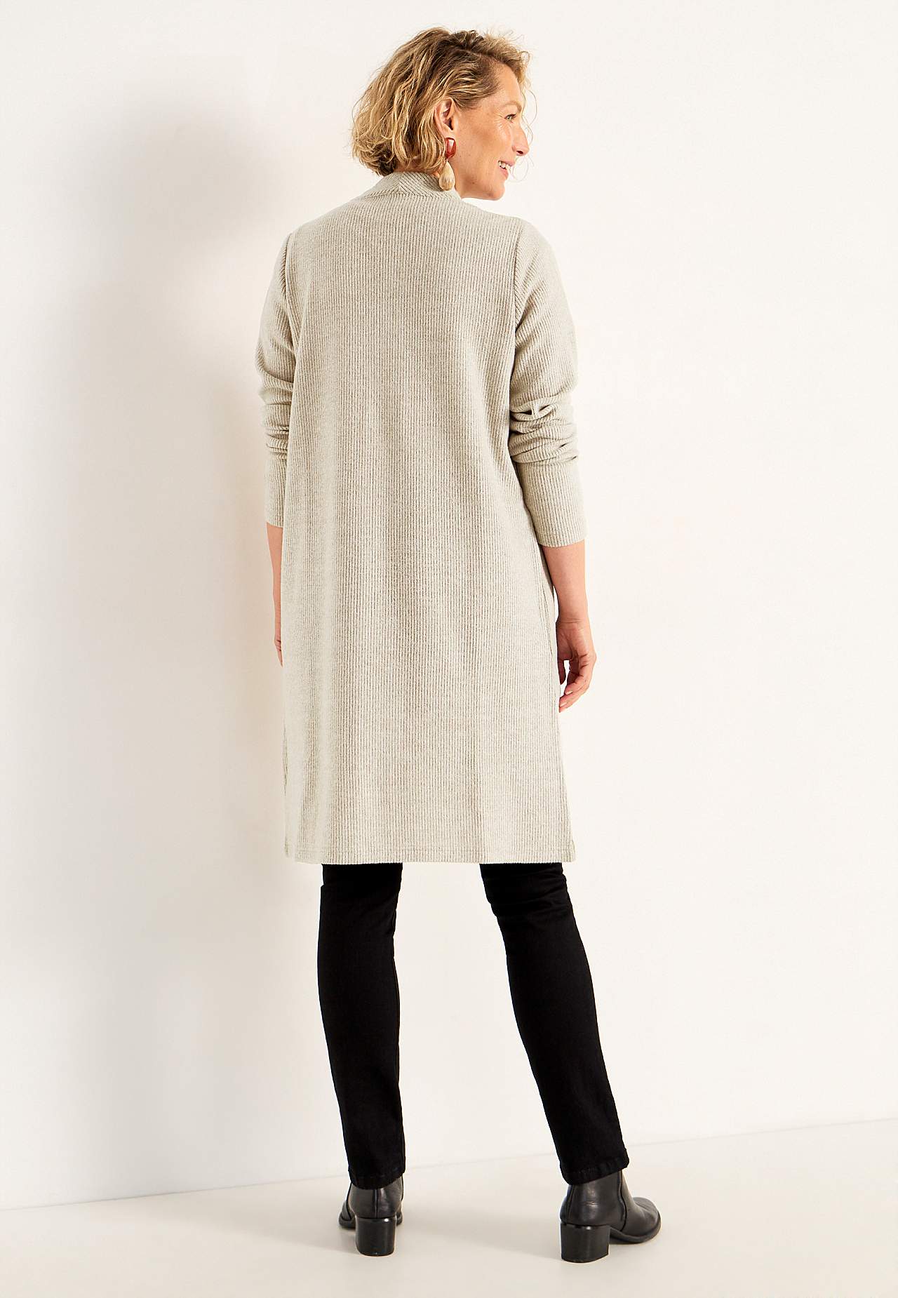 Supermjuk cardigan med fickor