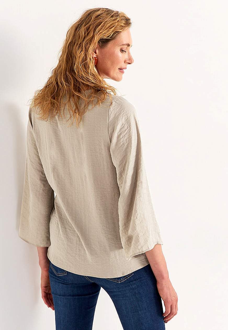 Blus med knytband