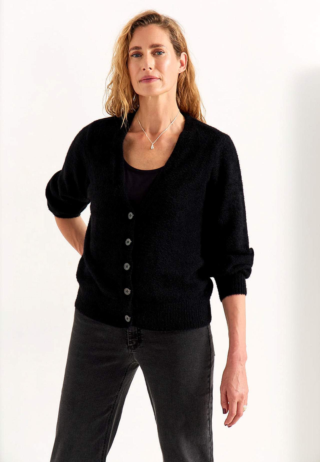 Stickad cardigan