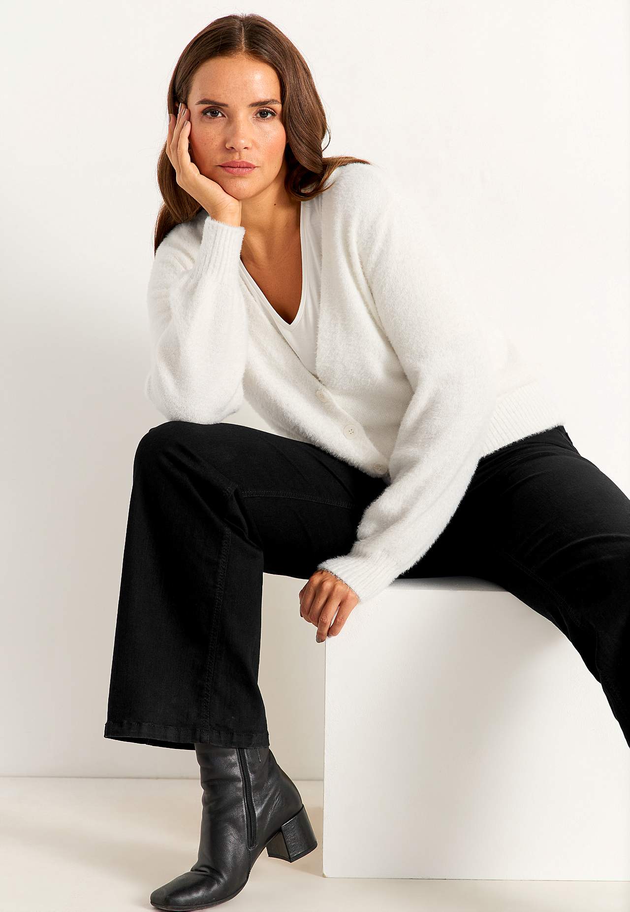 Stickad cardigan