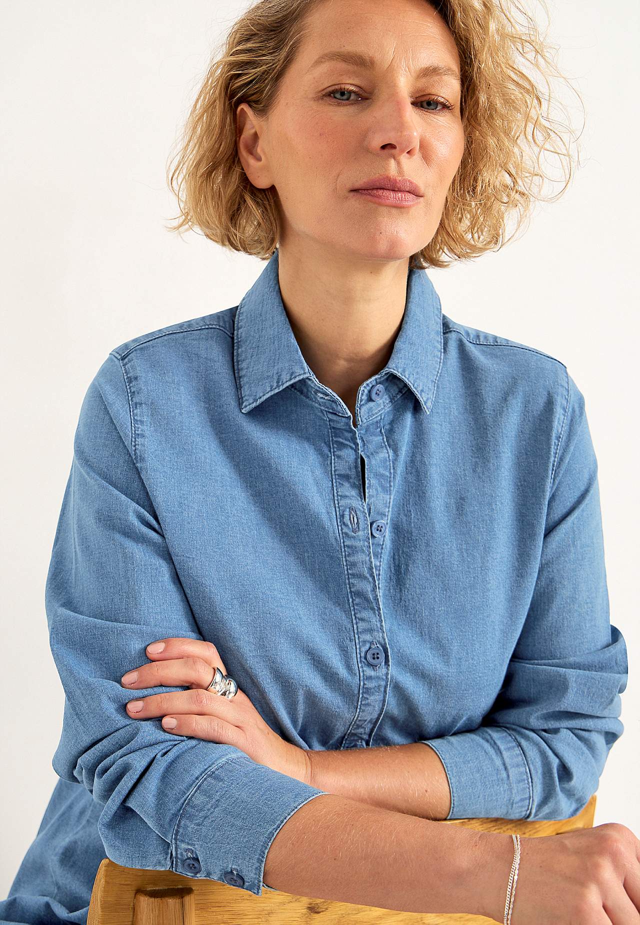 Stretchig tunika i denim