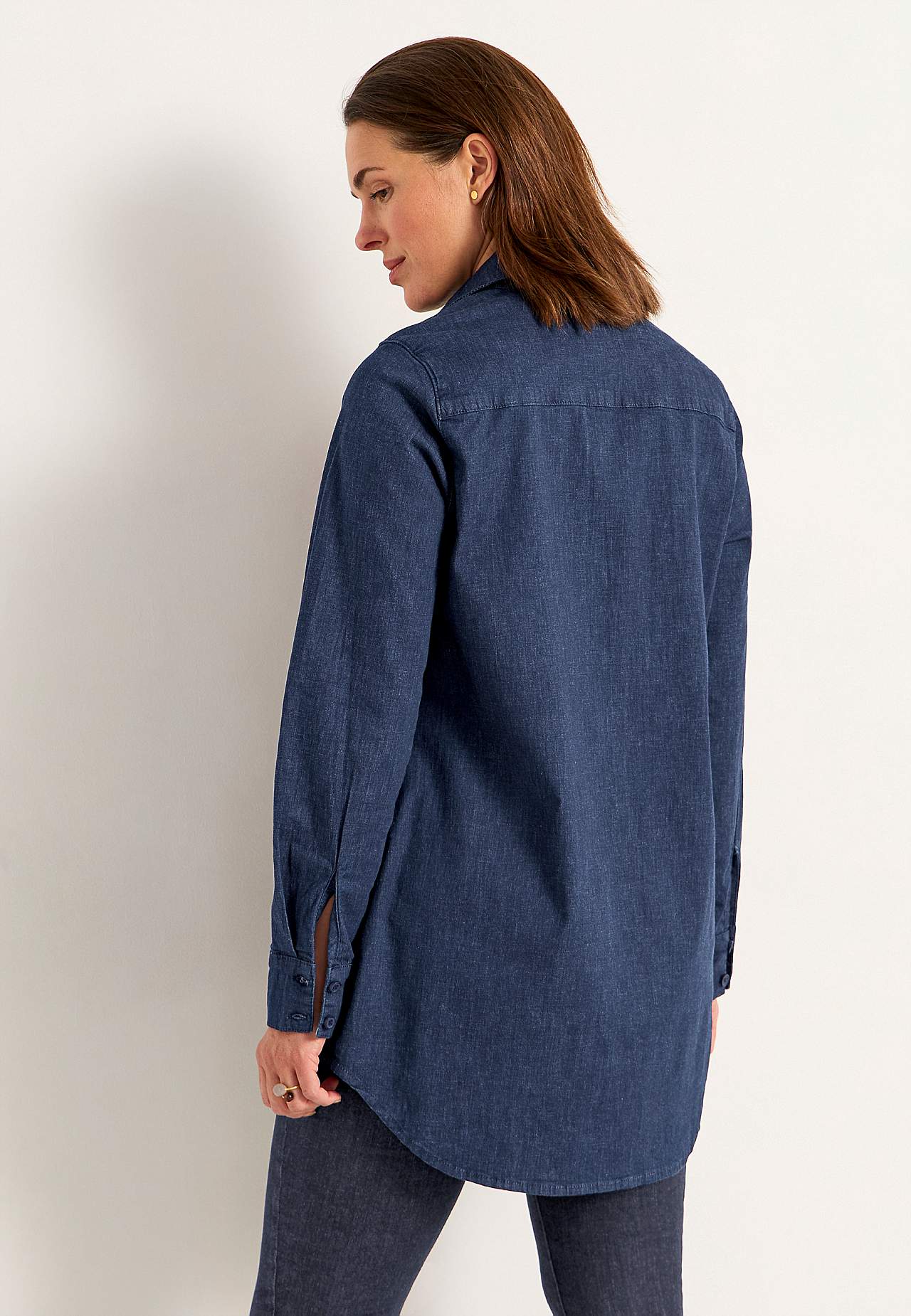 Stretchig tunika i denim