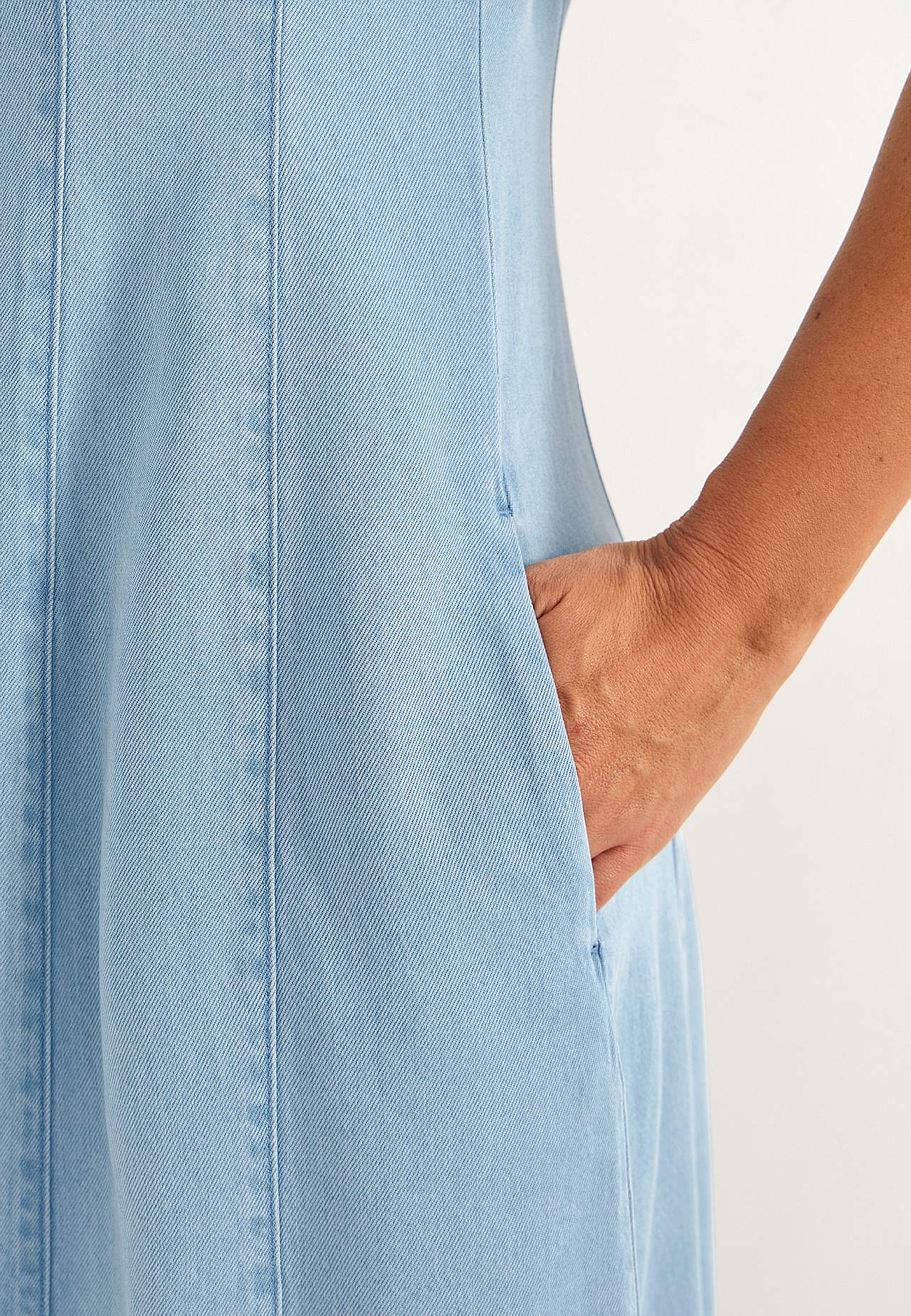 Supermjuk Premium denimklänning