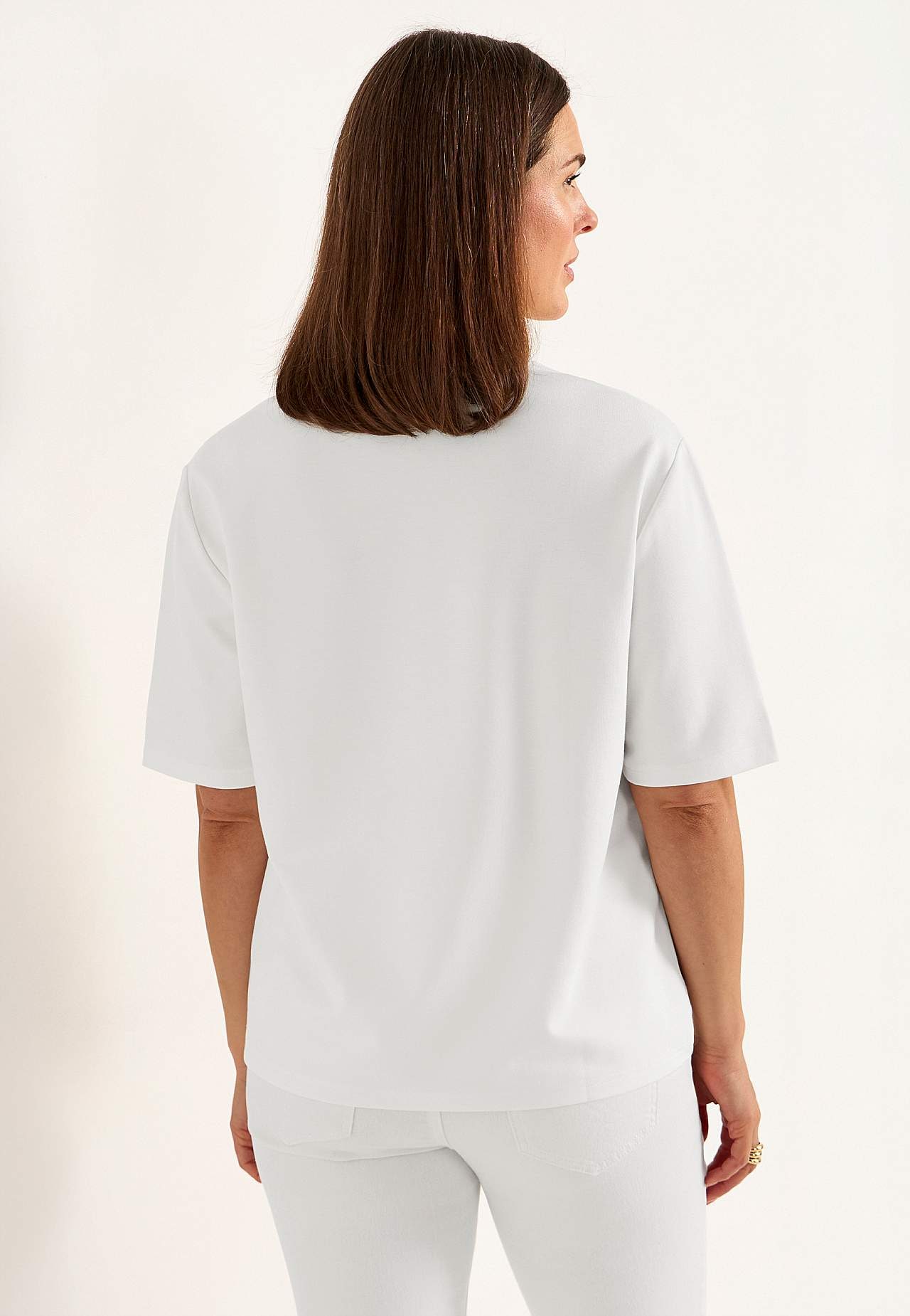 T-shirt i kraftig trikå
