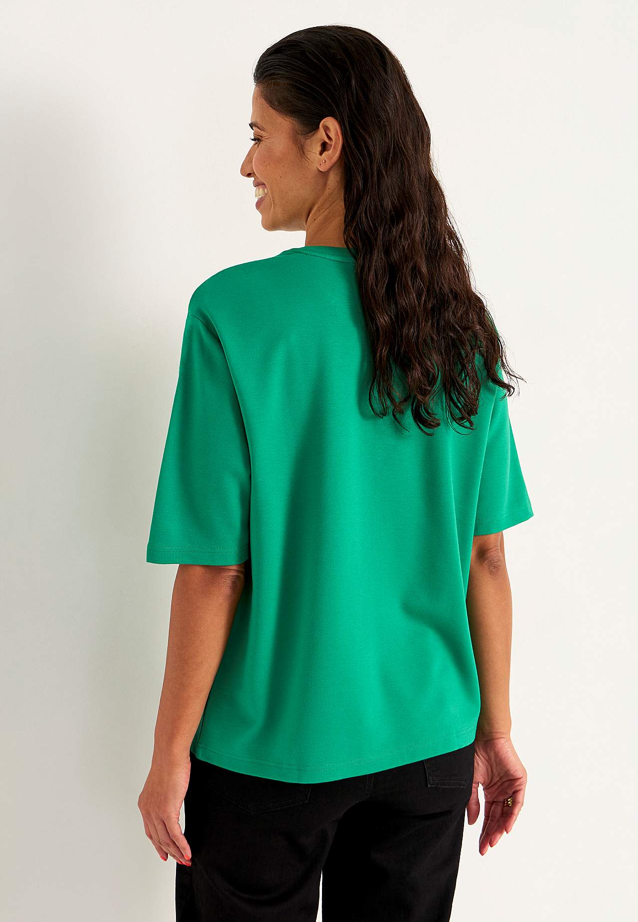 T-shirt i kraftig trikå