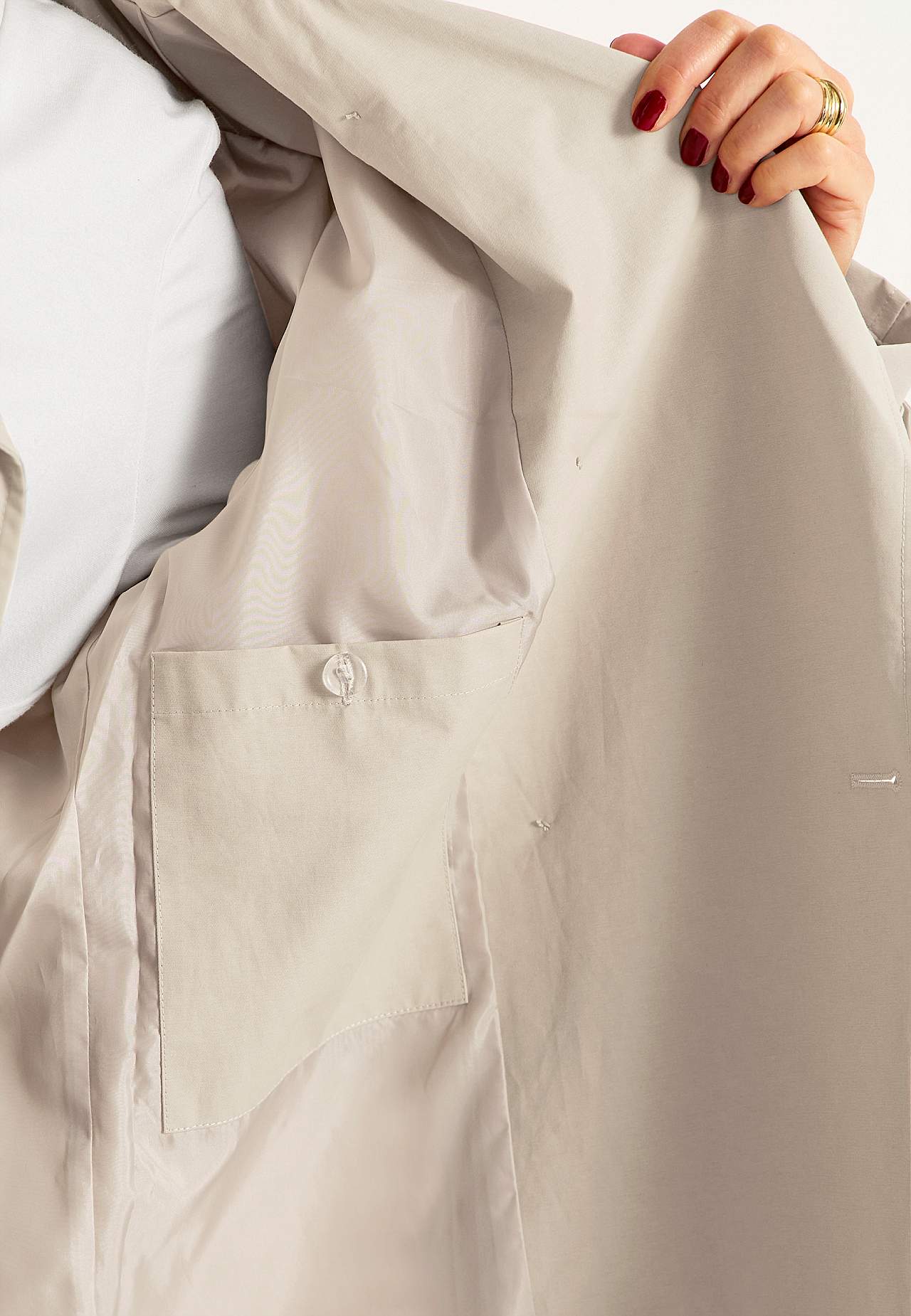 Dubbelknäppt trenchcoat