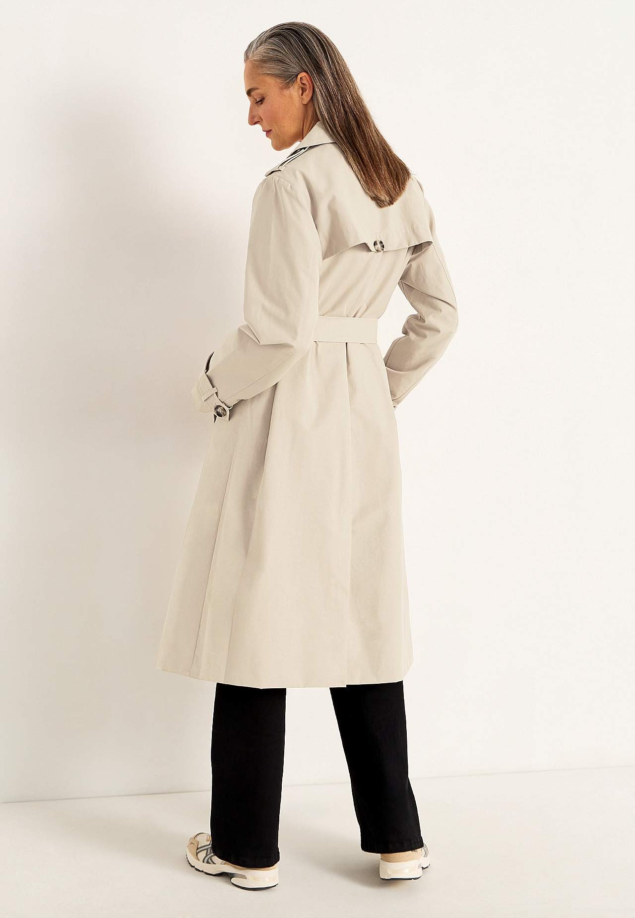 Dubbelknäppt trenchcoat