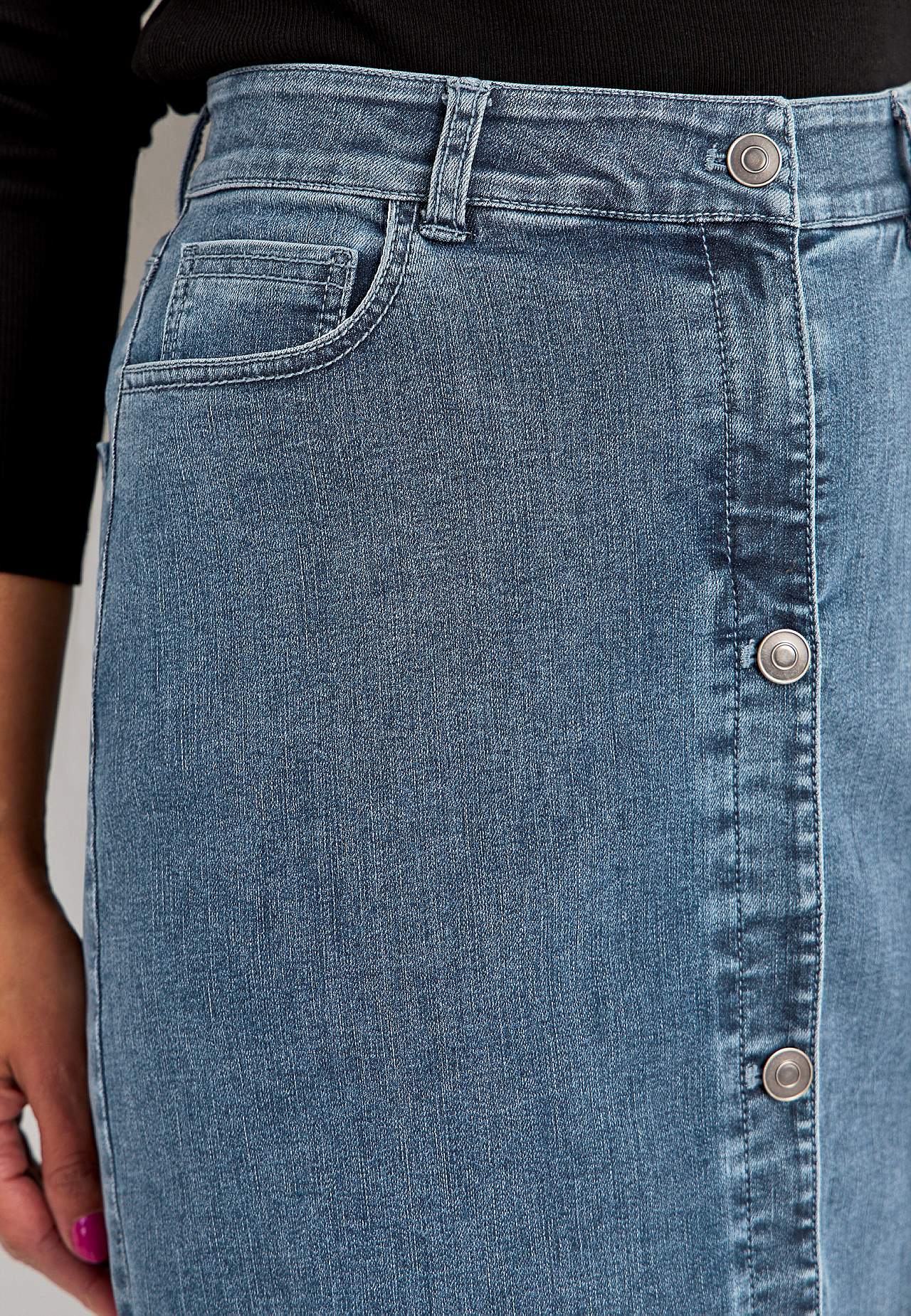 Superstretchig jeanskjol
