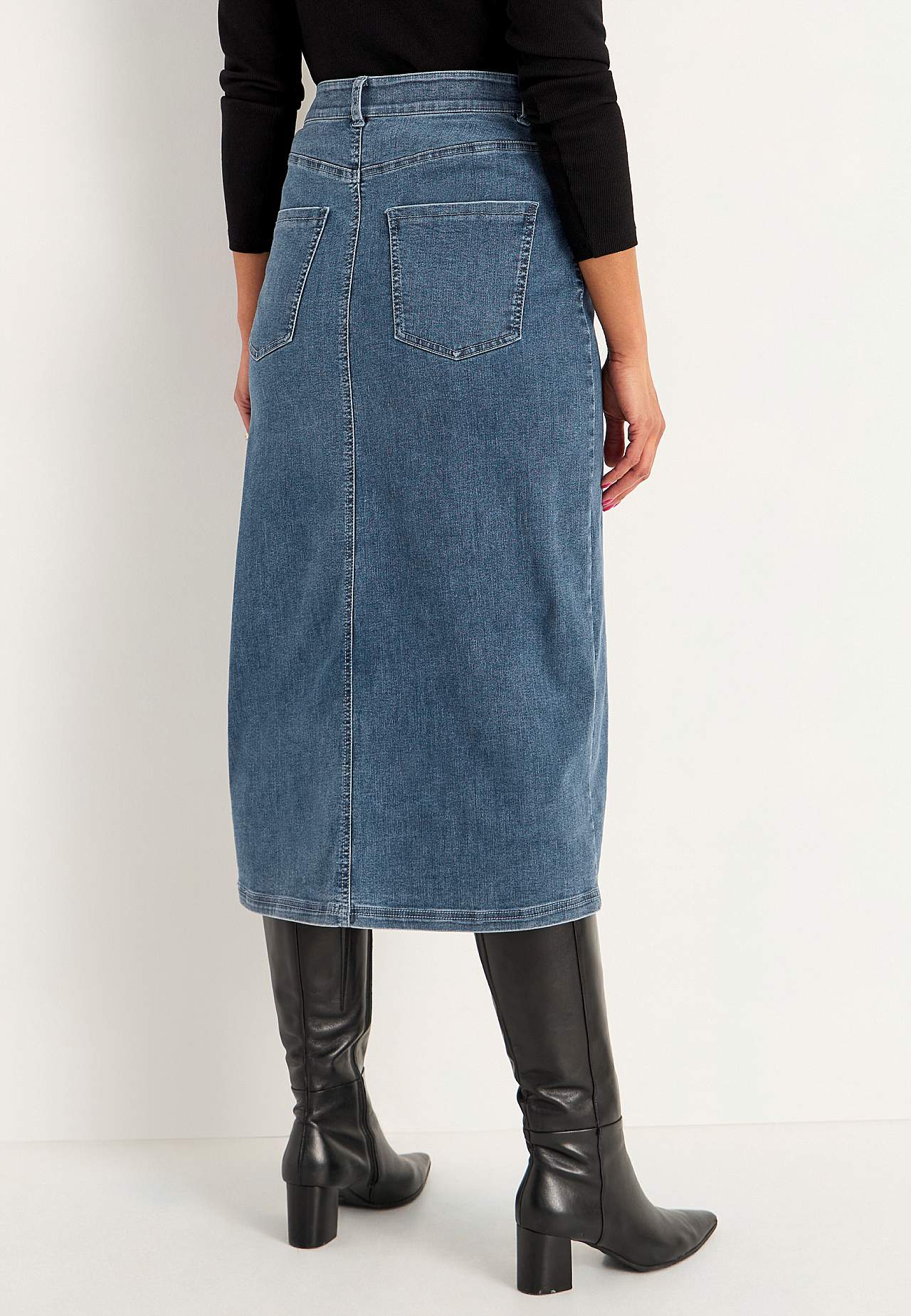 Superstretchig jeanskjol