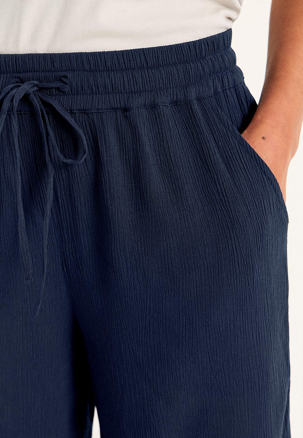 Shorts i viskoscrêpe