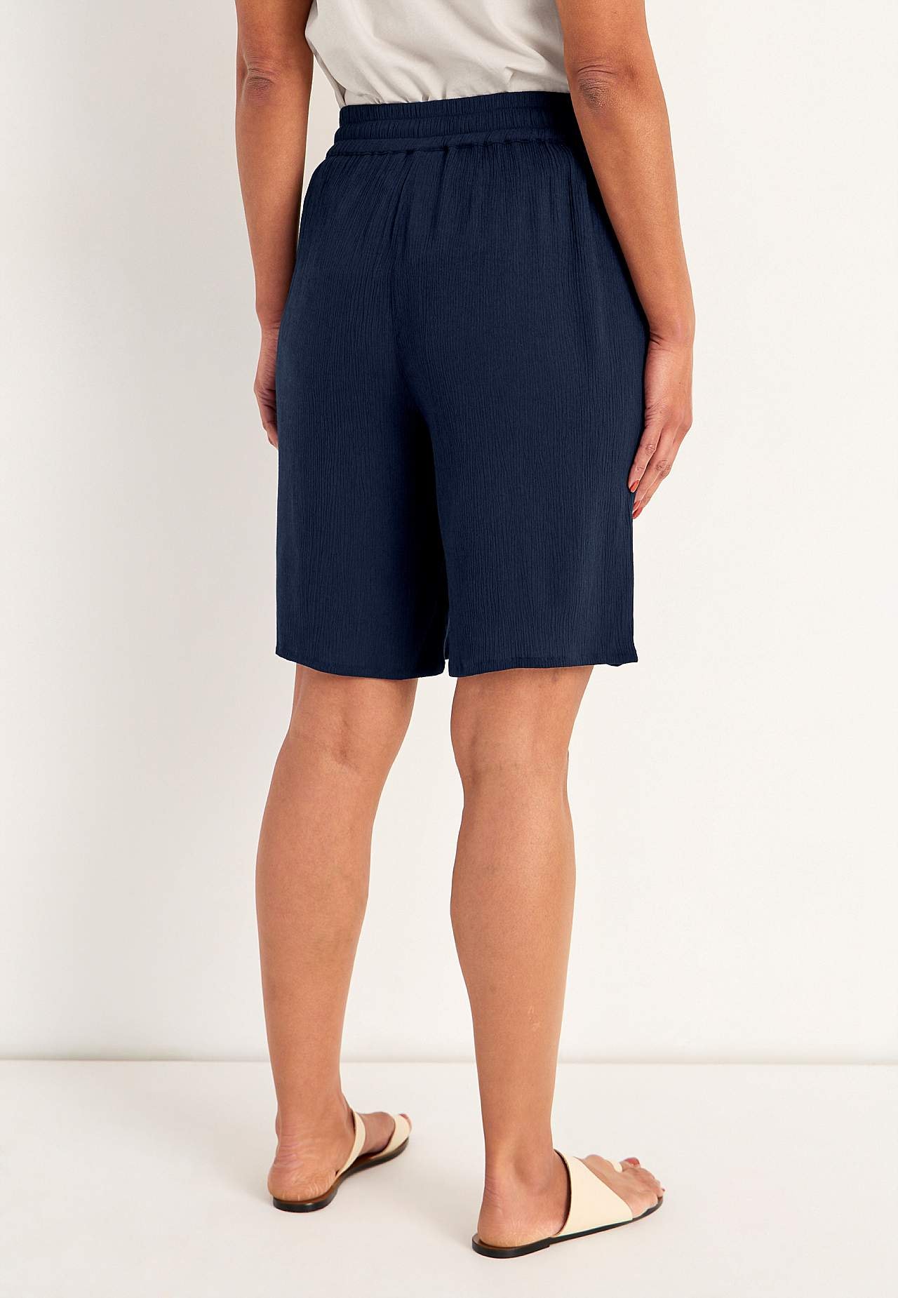 Shorts i viskoscrêpe