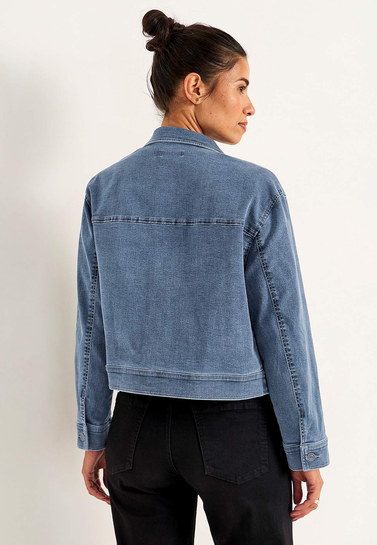 Jeansjacka med stretch