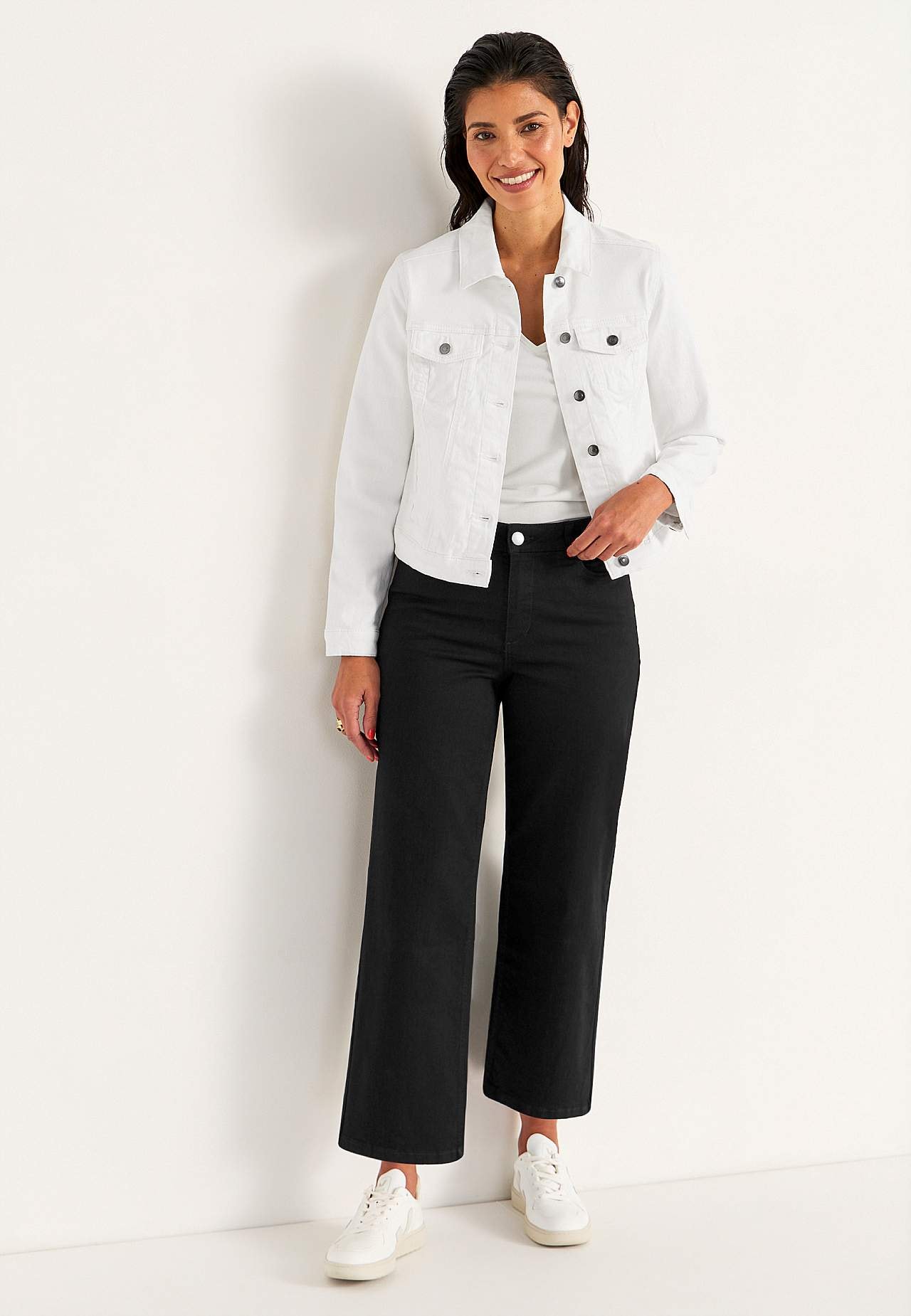 Stretchiga ankeljeans