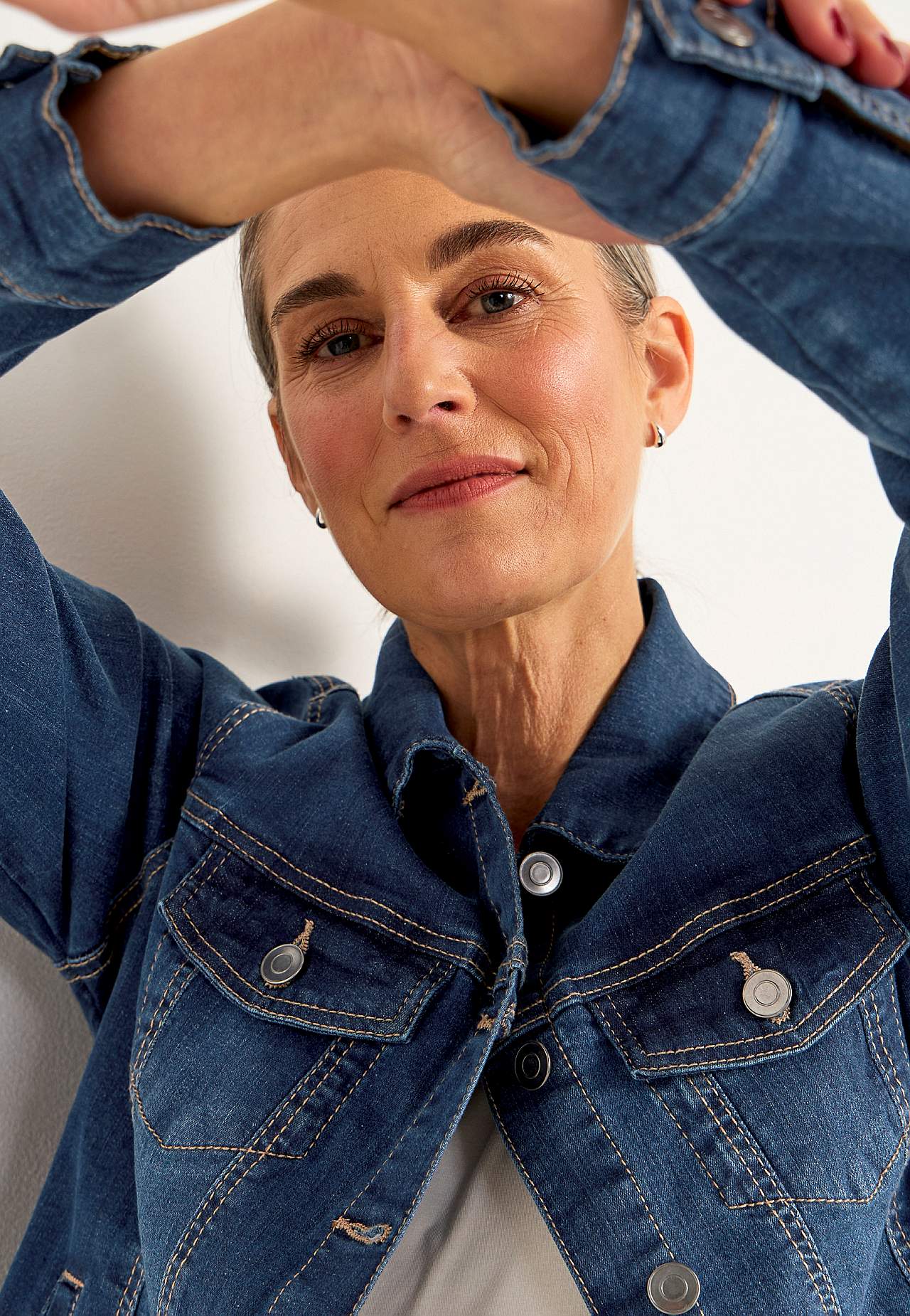 Stretchig jeansjacka