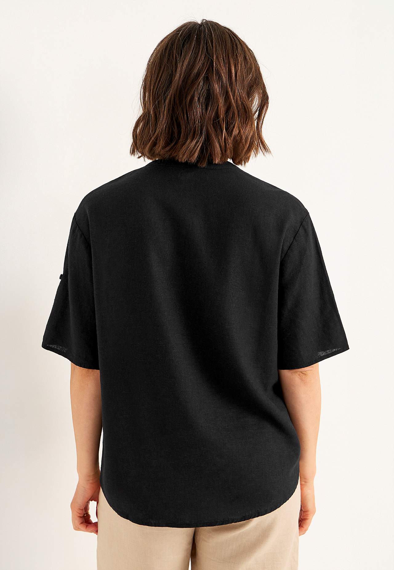 Blus i linnemix