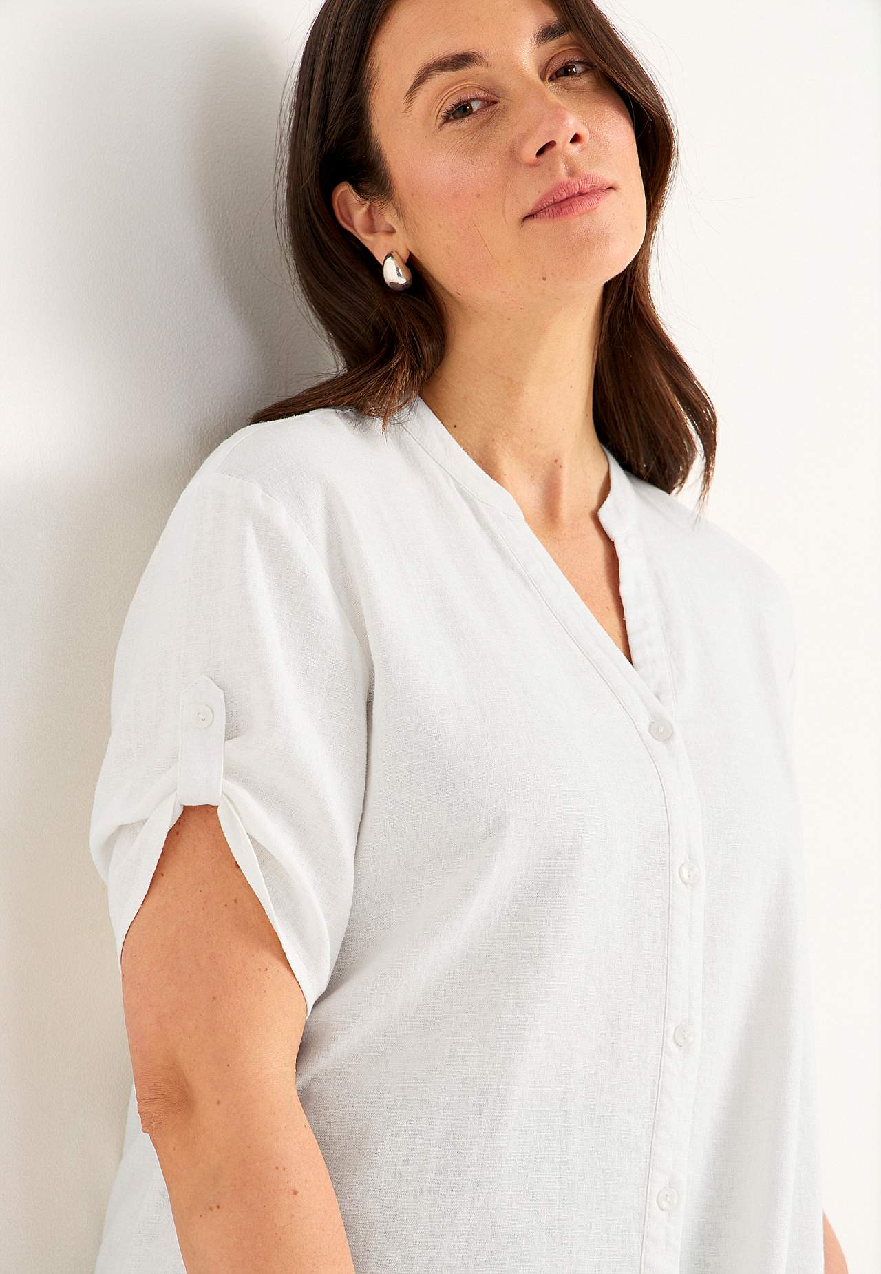Blus i linnemix
