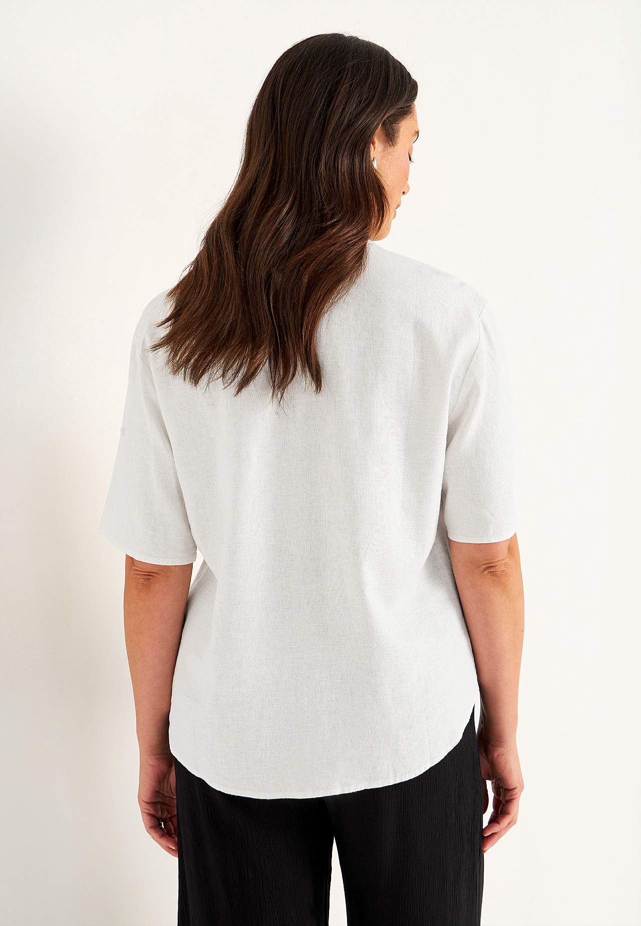 Blus i linnemix