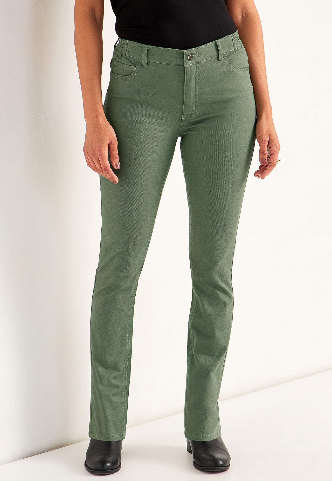 Jeans med resårmidja