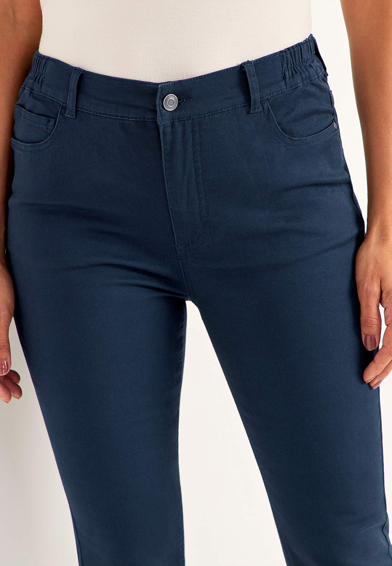 Jeans med resårmidja