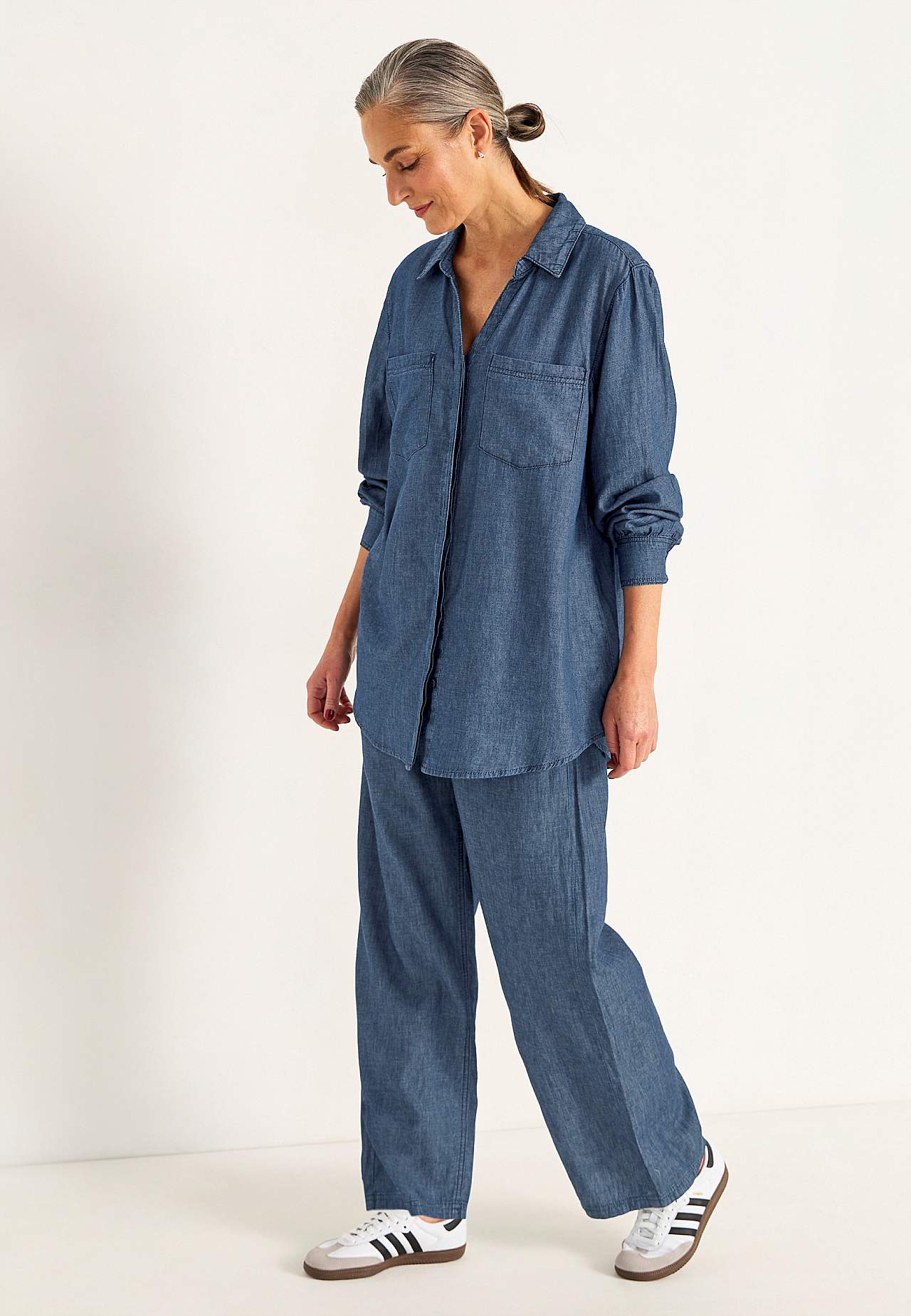 Jeansskjorta med knappar