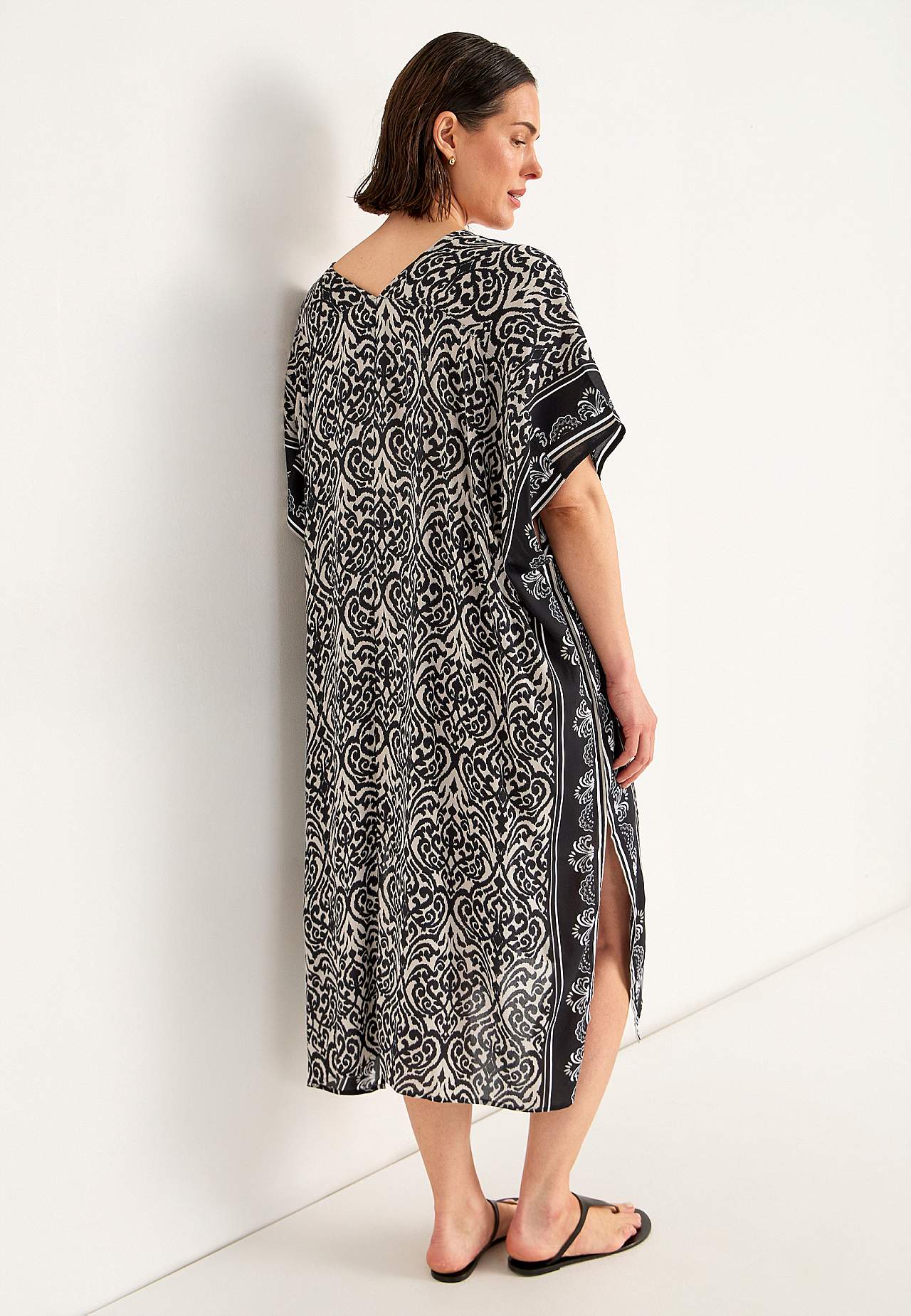 Strandkaftan med knappar