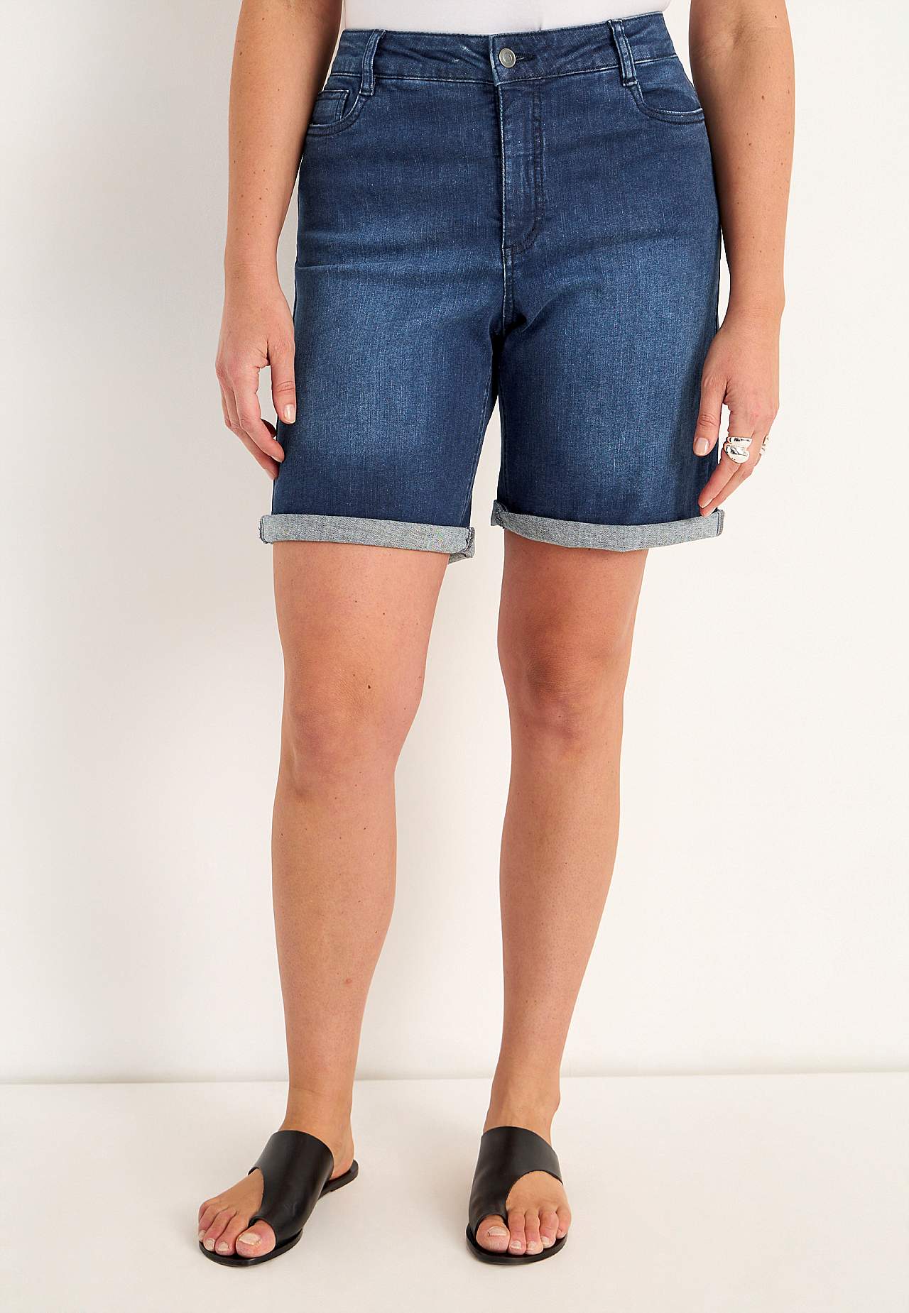 Jeansshorts med bekväm stretch