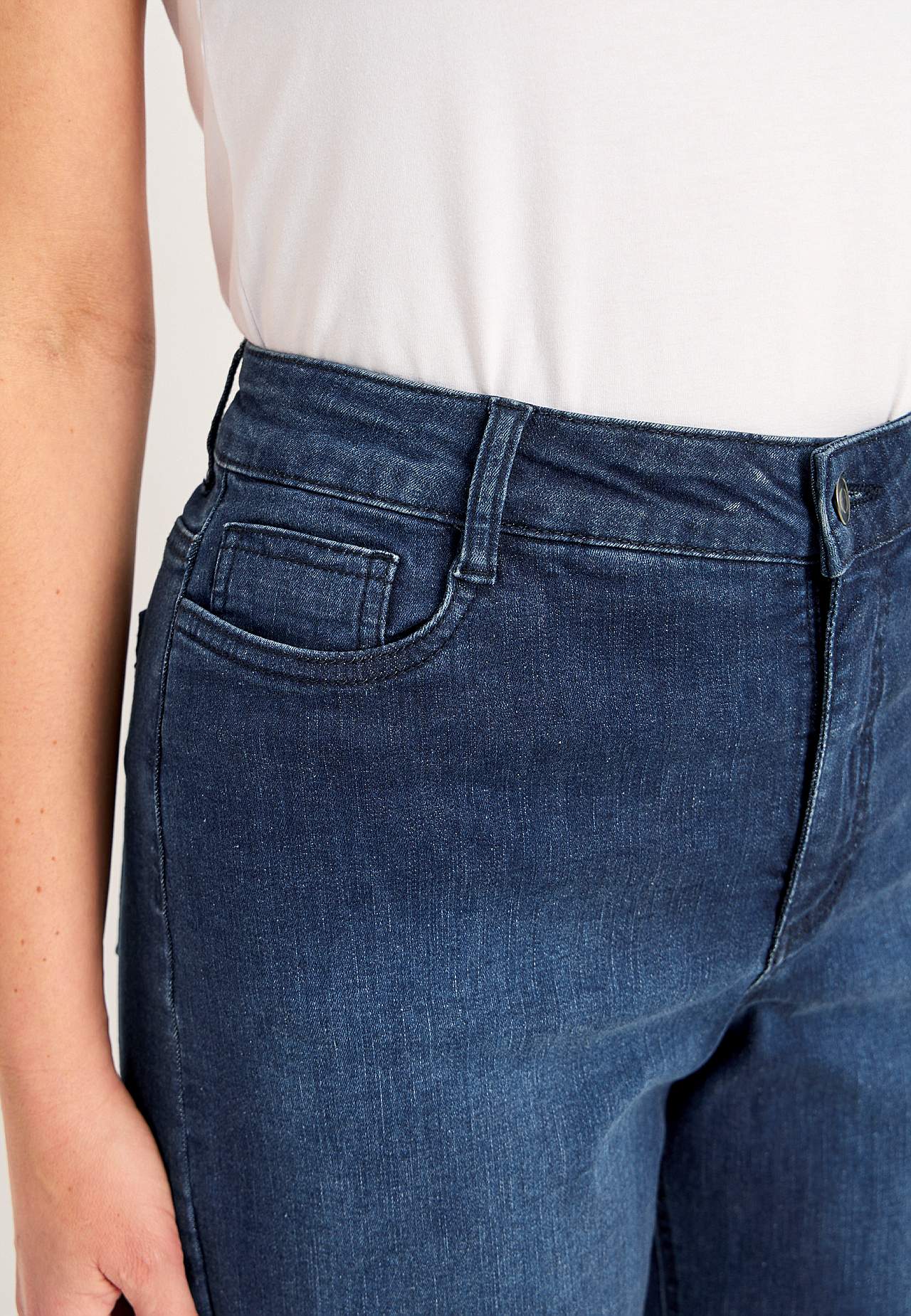 Jeansshorts med bekväm stretch