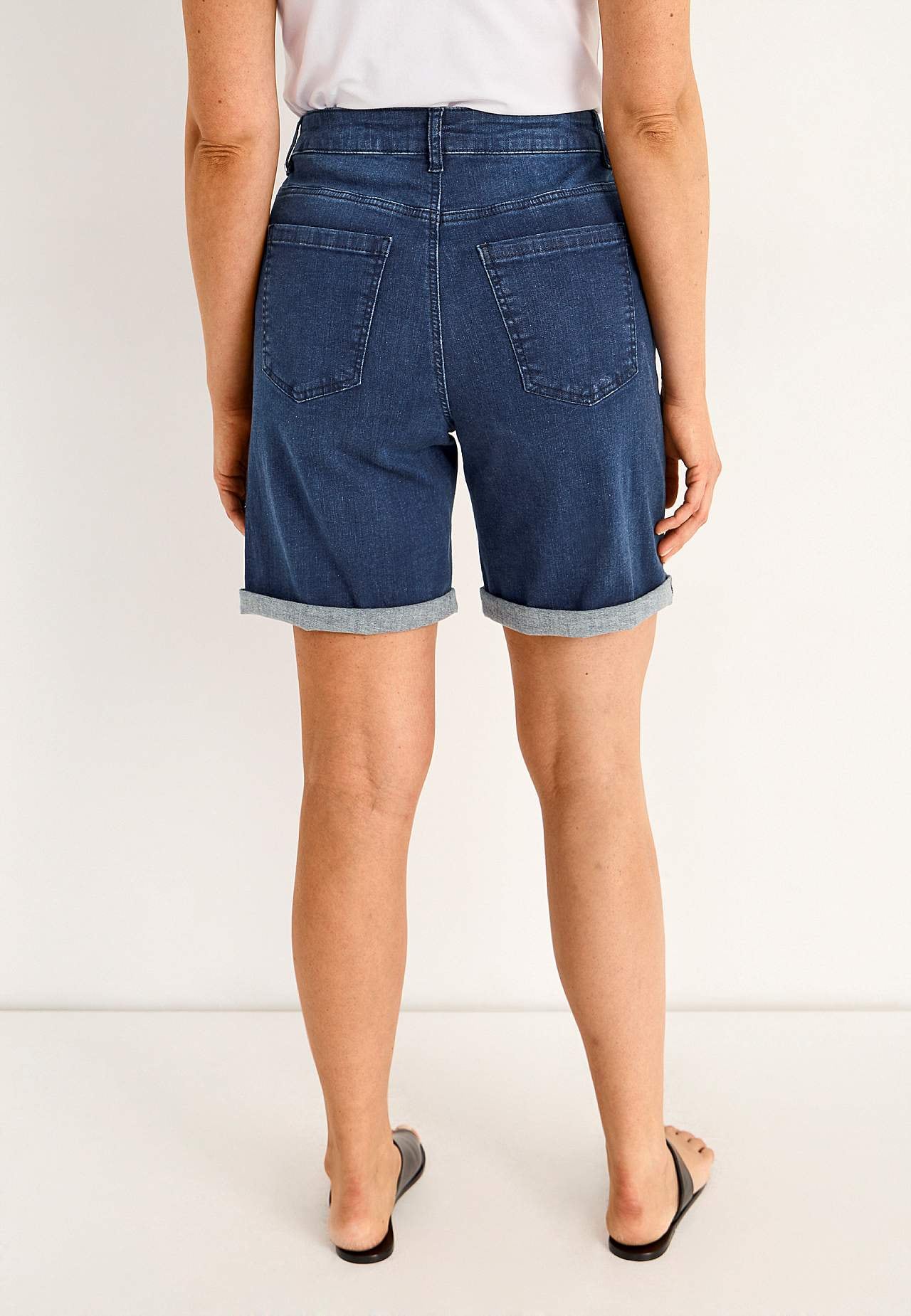 Jeansshorts med bekväm stretch