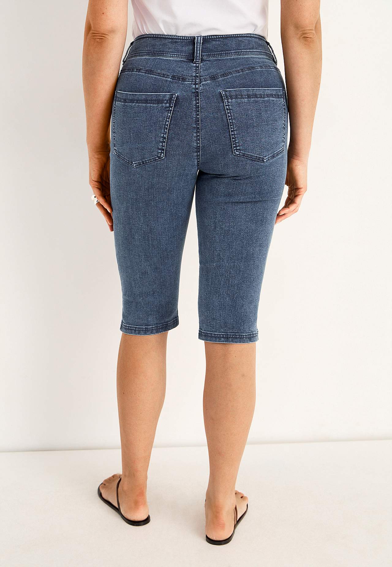Superstretchiga caprijeans