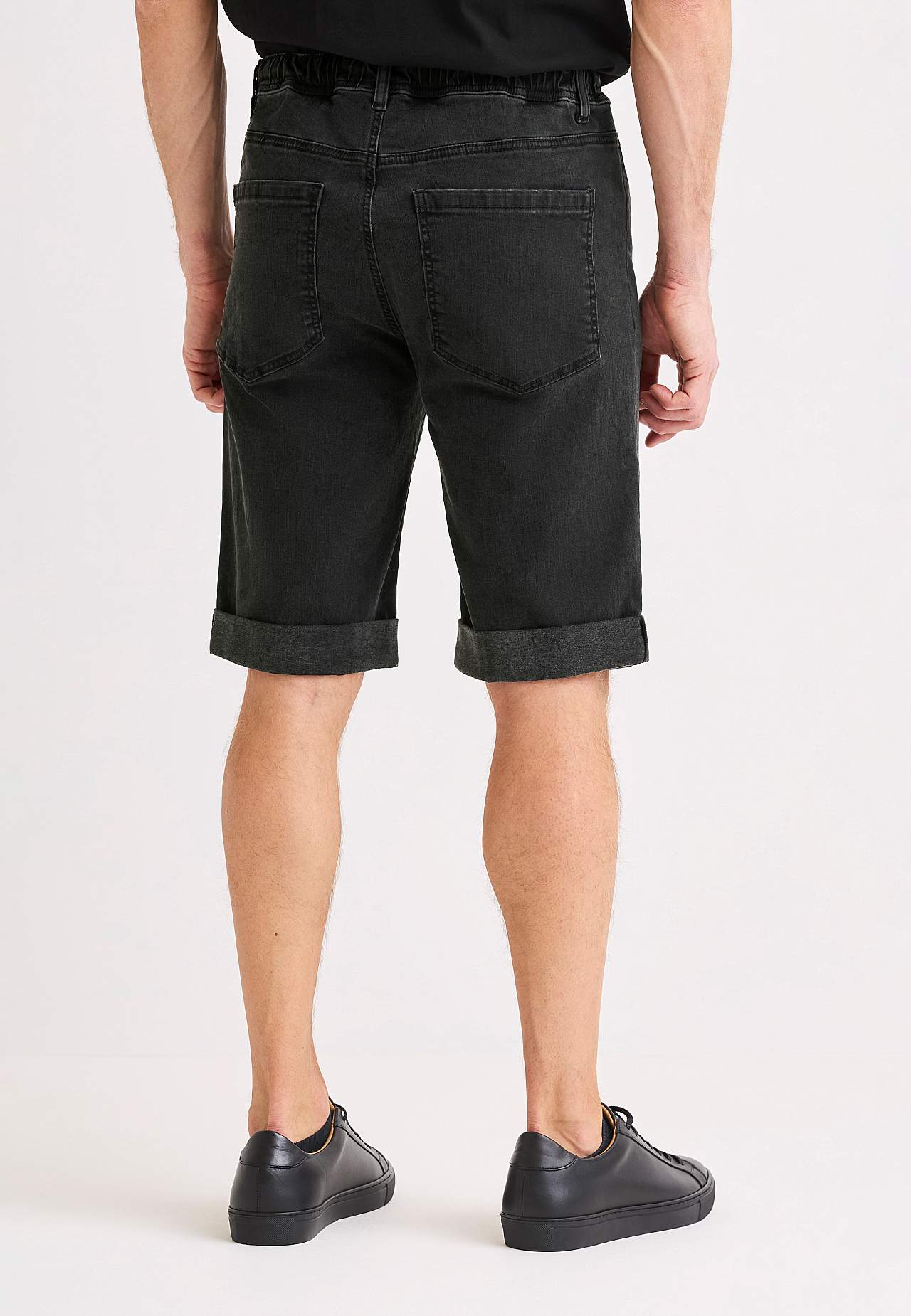 Joggershorts med elastisk midja