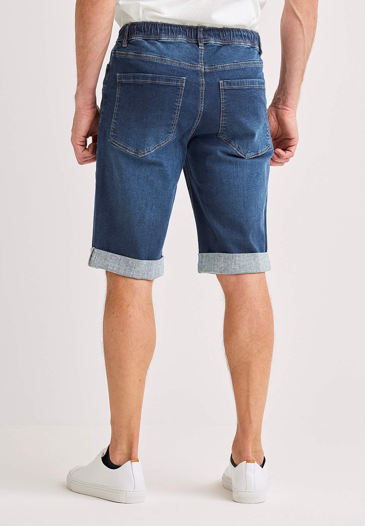 Joggershorts med elastisk midja