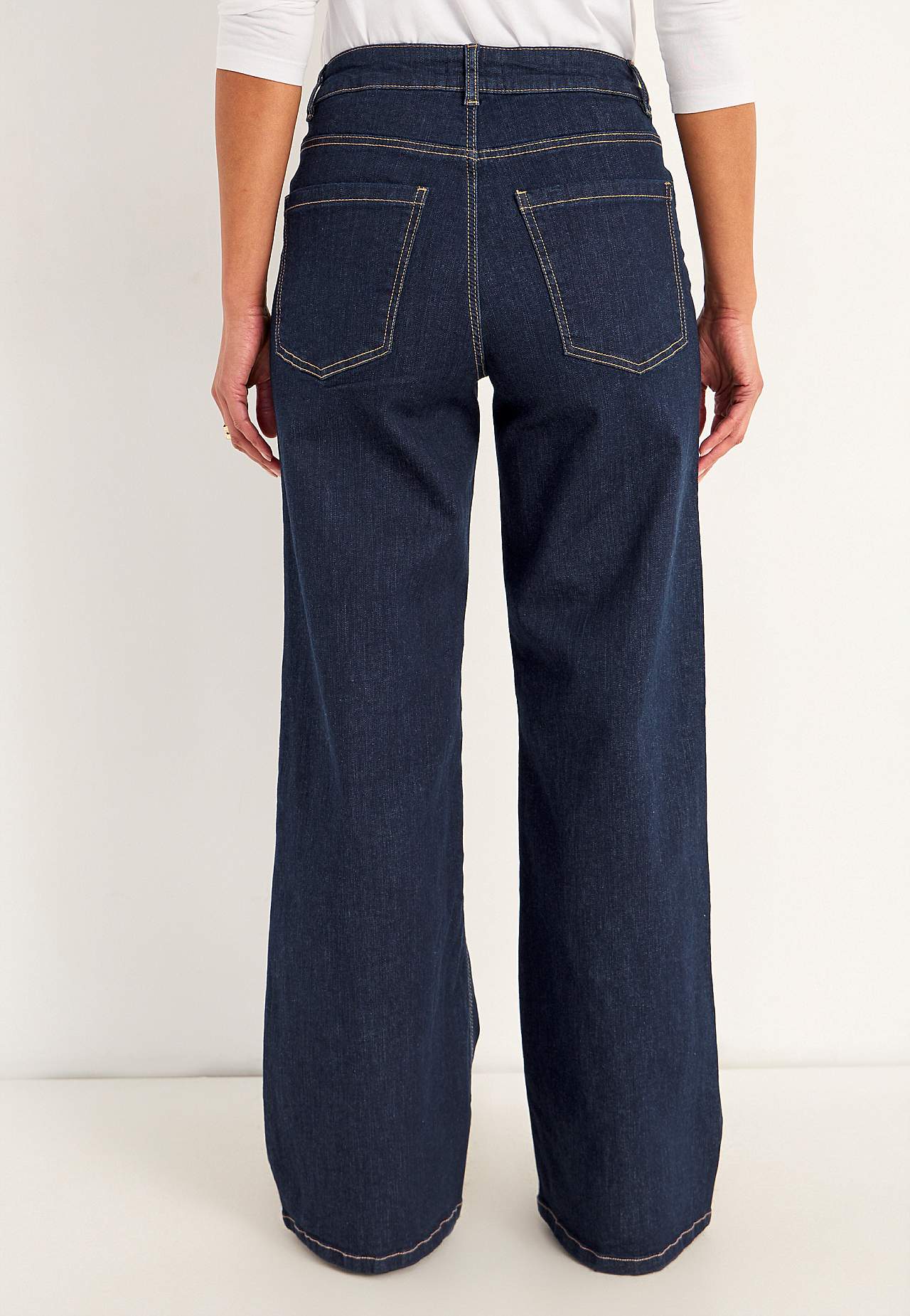Vida, långa jeans med hög midja