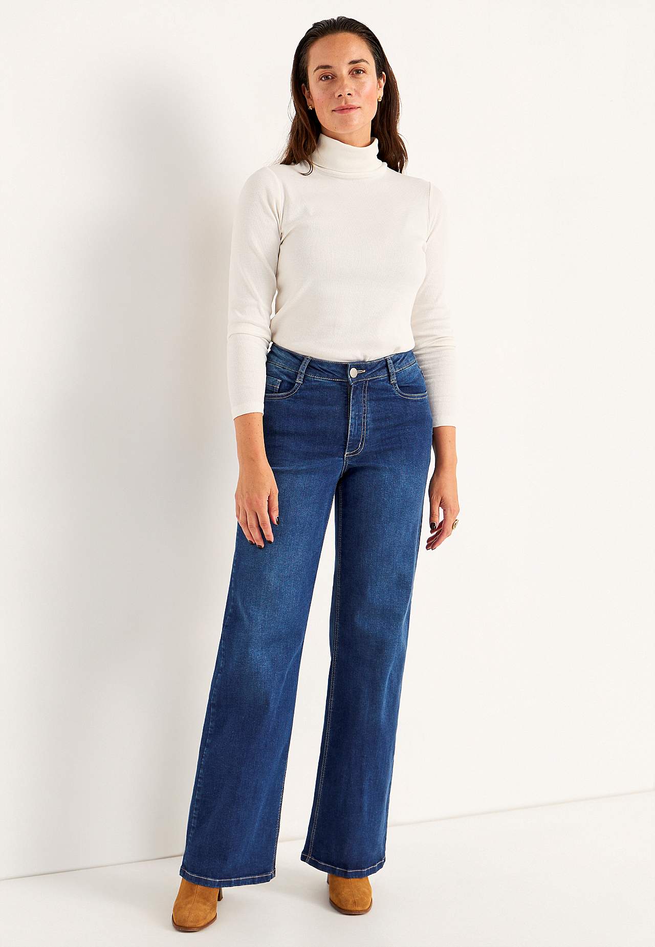 Vida, långa jeans med hög midja Renata