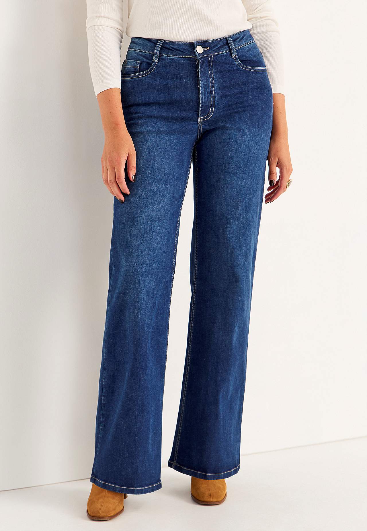 Vida, långa jeans med hög midja Renata