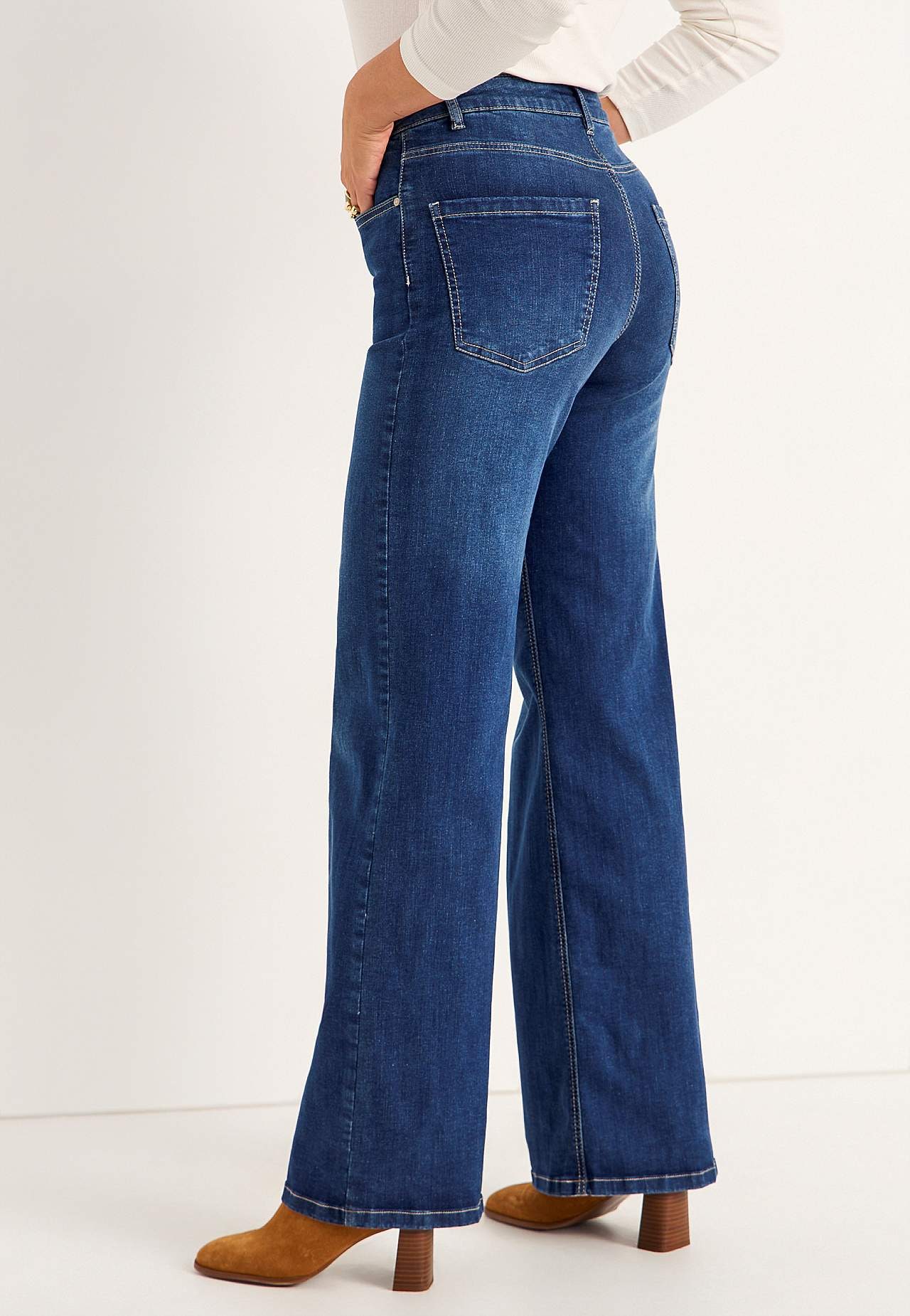 Vida, långa jeans med hög midja Renata