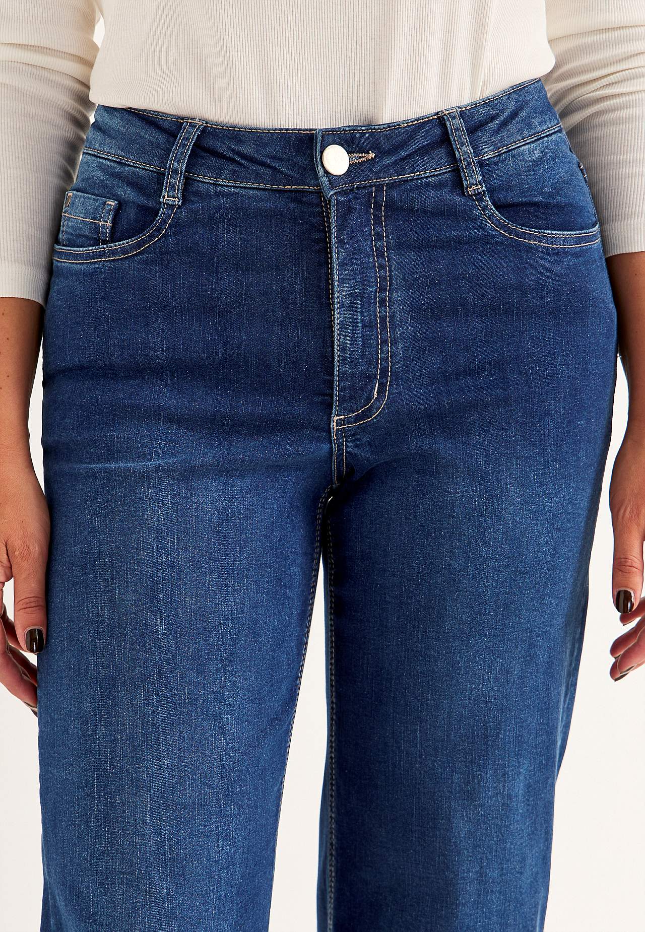 Vida, långa jeans med hög midja Renata