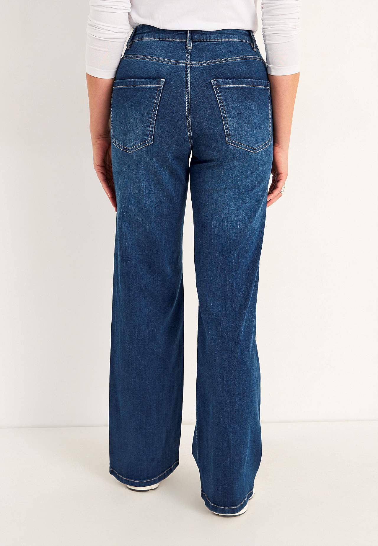 Vida, långa jeans med hög midja