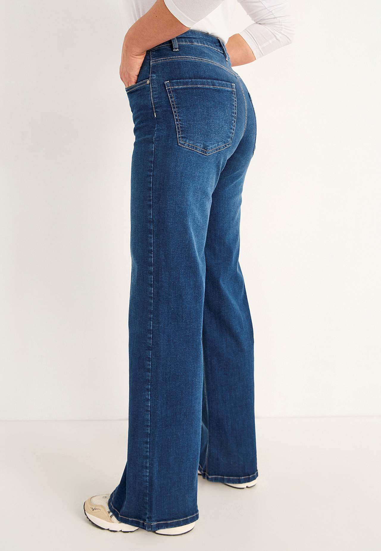 Vida, långa jeans med hög midja
